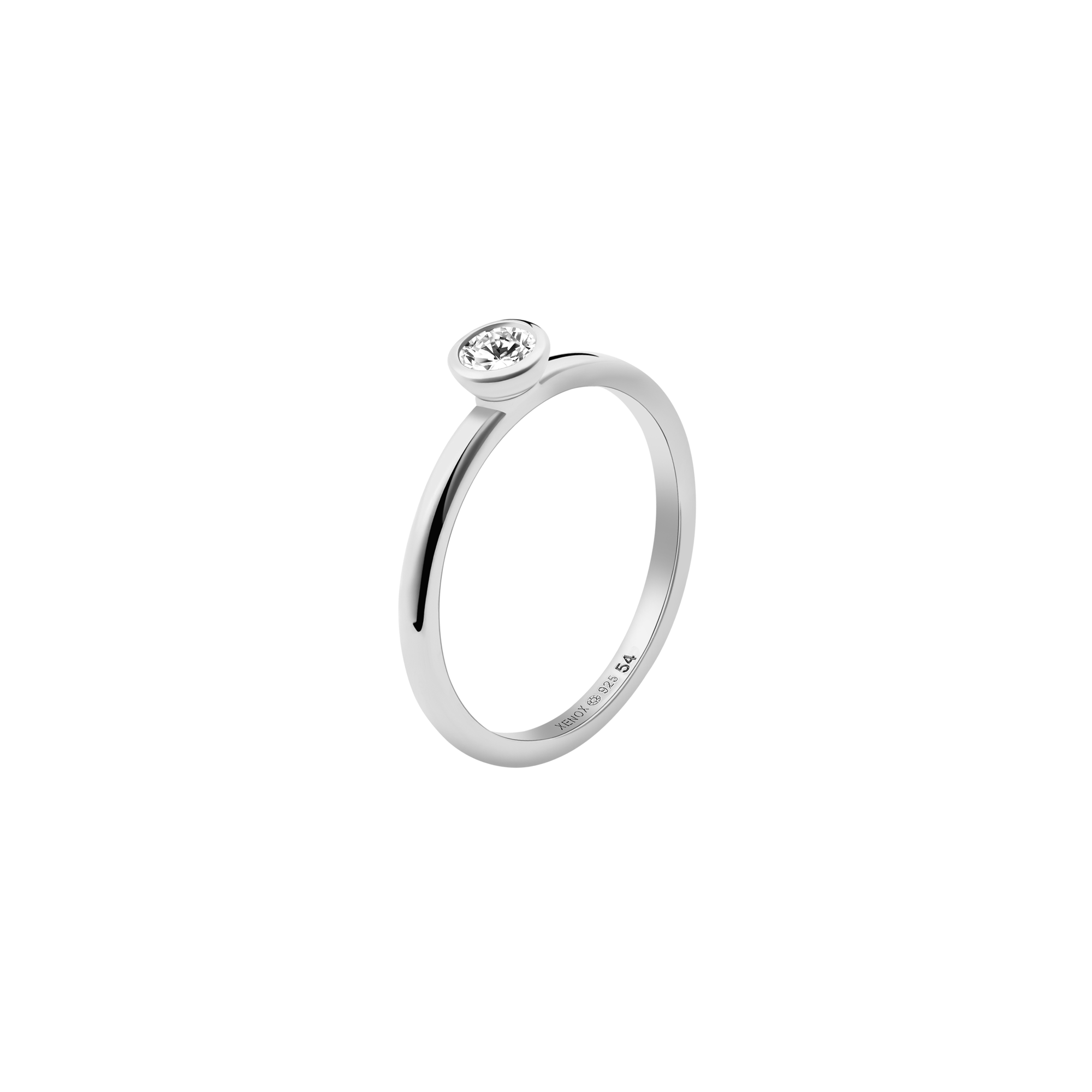 xenox-isabel-ring-925-sterlingsilber-rhodiniert-mit-zirkonia image 1