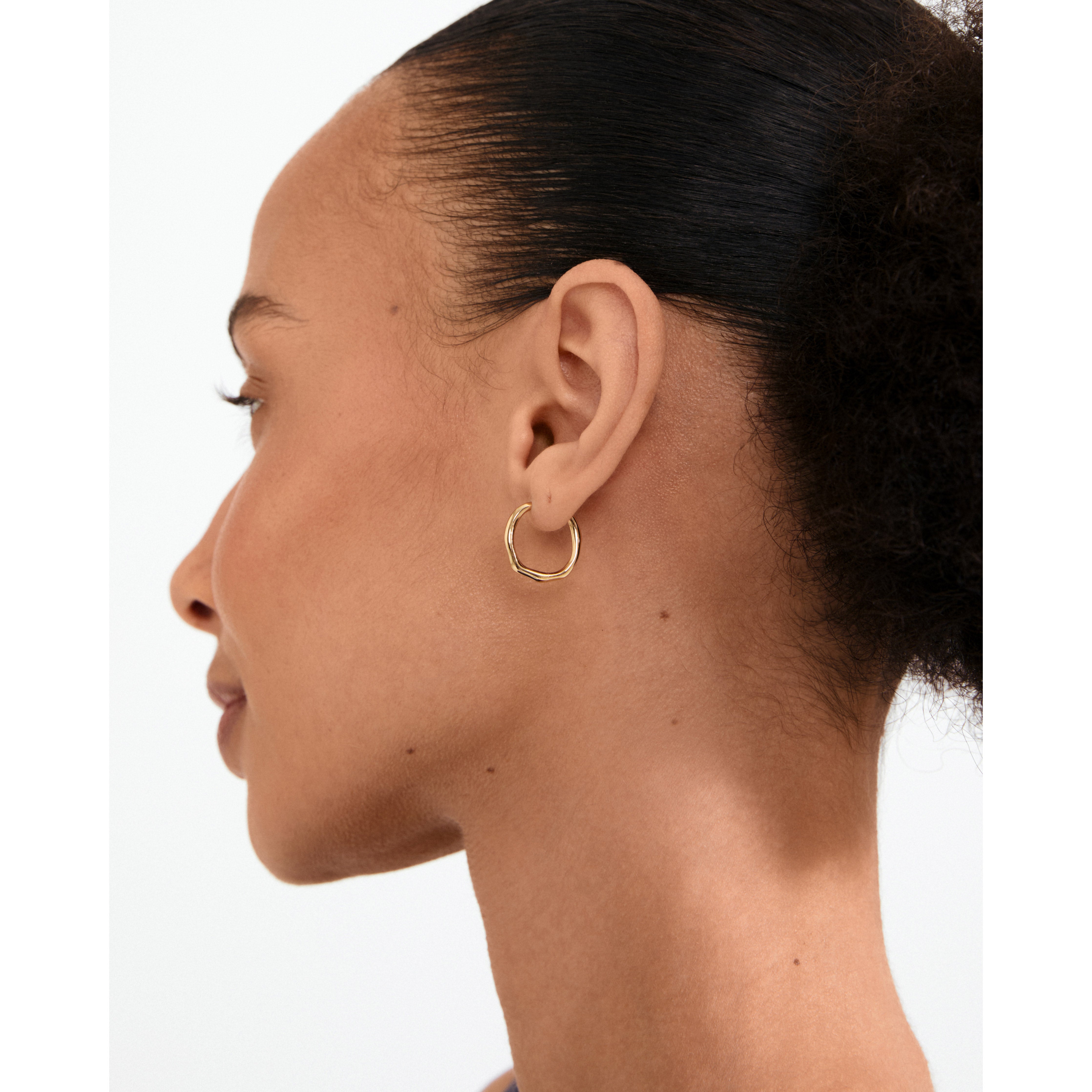 pilgrim-x-dea-pave-hoop-02-single-creole-18k-goldplattiert-16-5-mm image 4