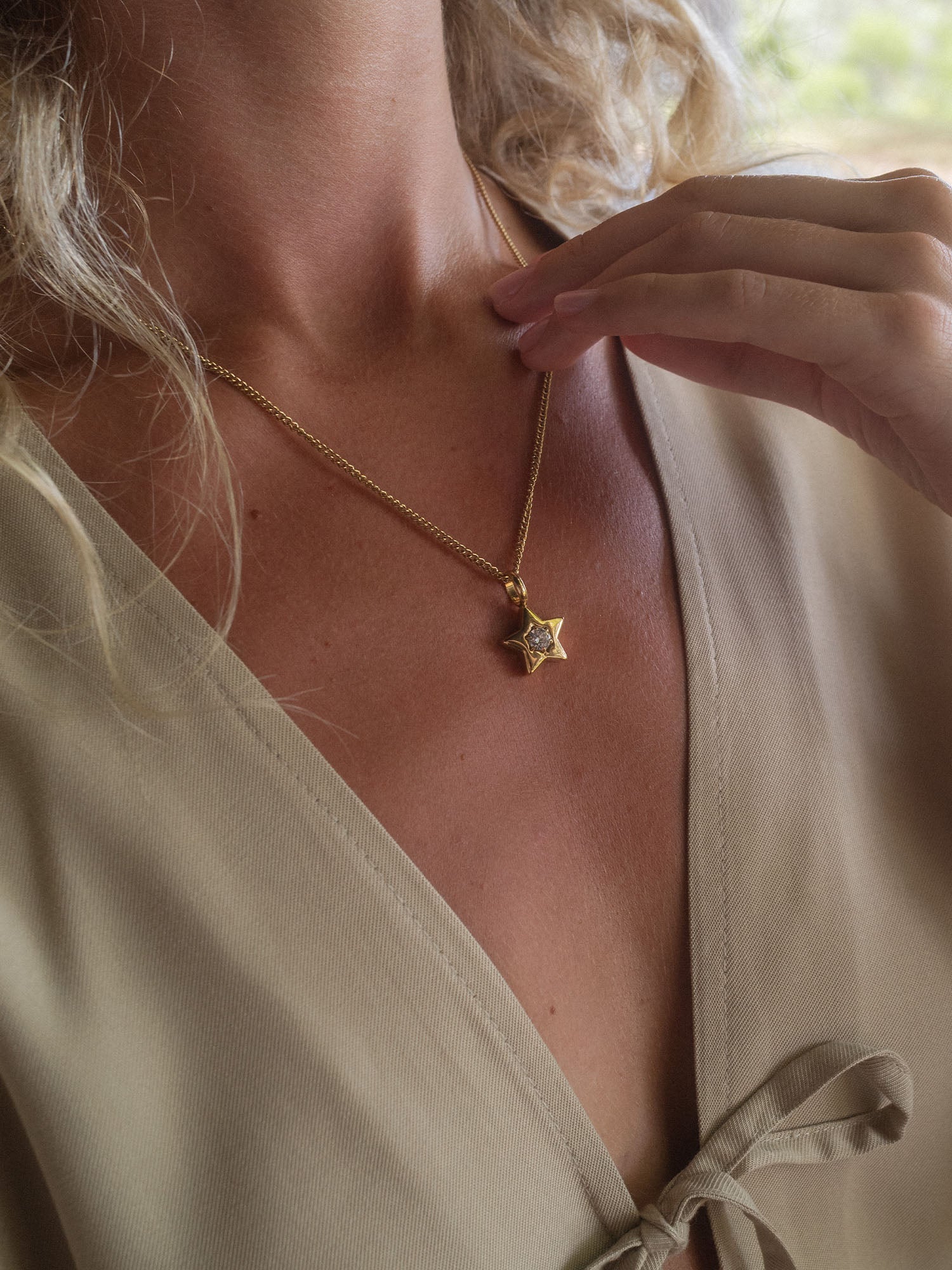 purelei-star-kette-sternanh-nger-mit-zirkonia-50-55-cm-abnehmbar image 2
