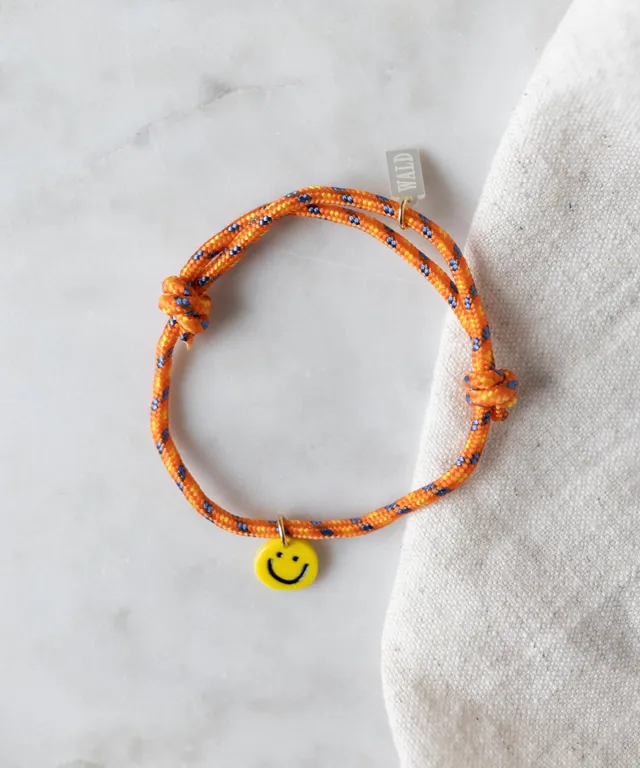wald-berlin-smilie-dude-orange-freundschaftsarmband-handgekn-pftes-armband image 1