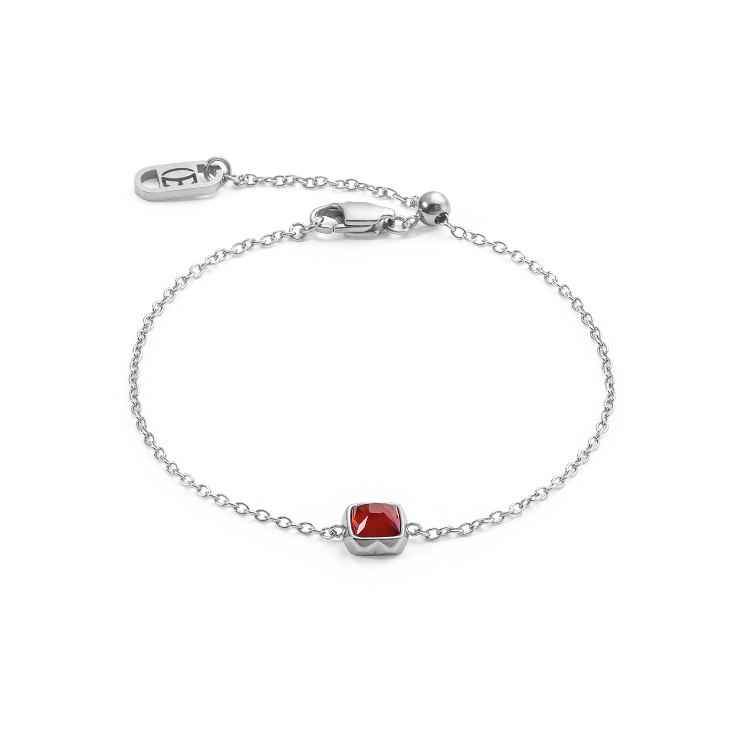 coeur-de-lion-birthstone-januar-armband-roter-achat-silber image 1