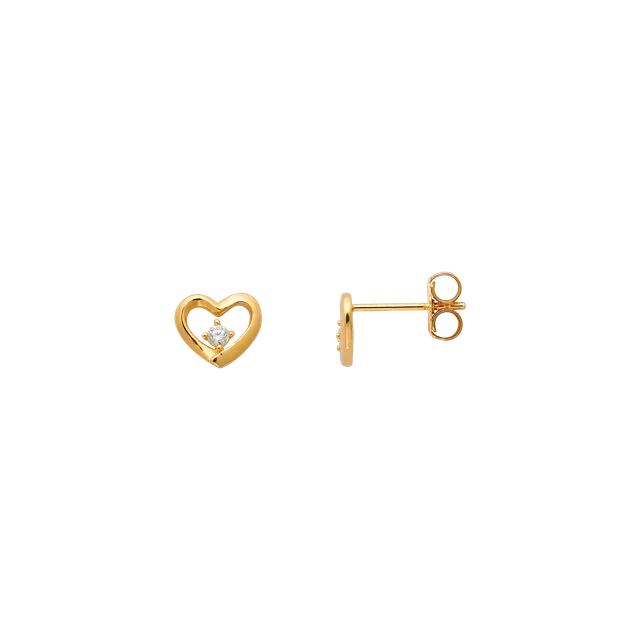 xenox-fine-heart-spark-ohrringe-585-gelbgold-mit-zirkonia image 1