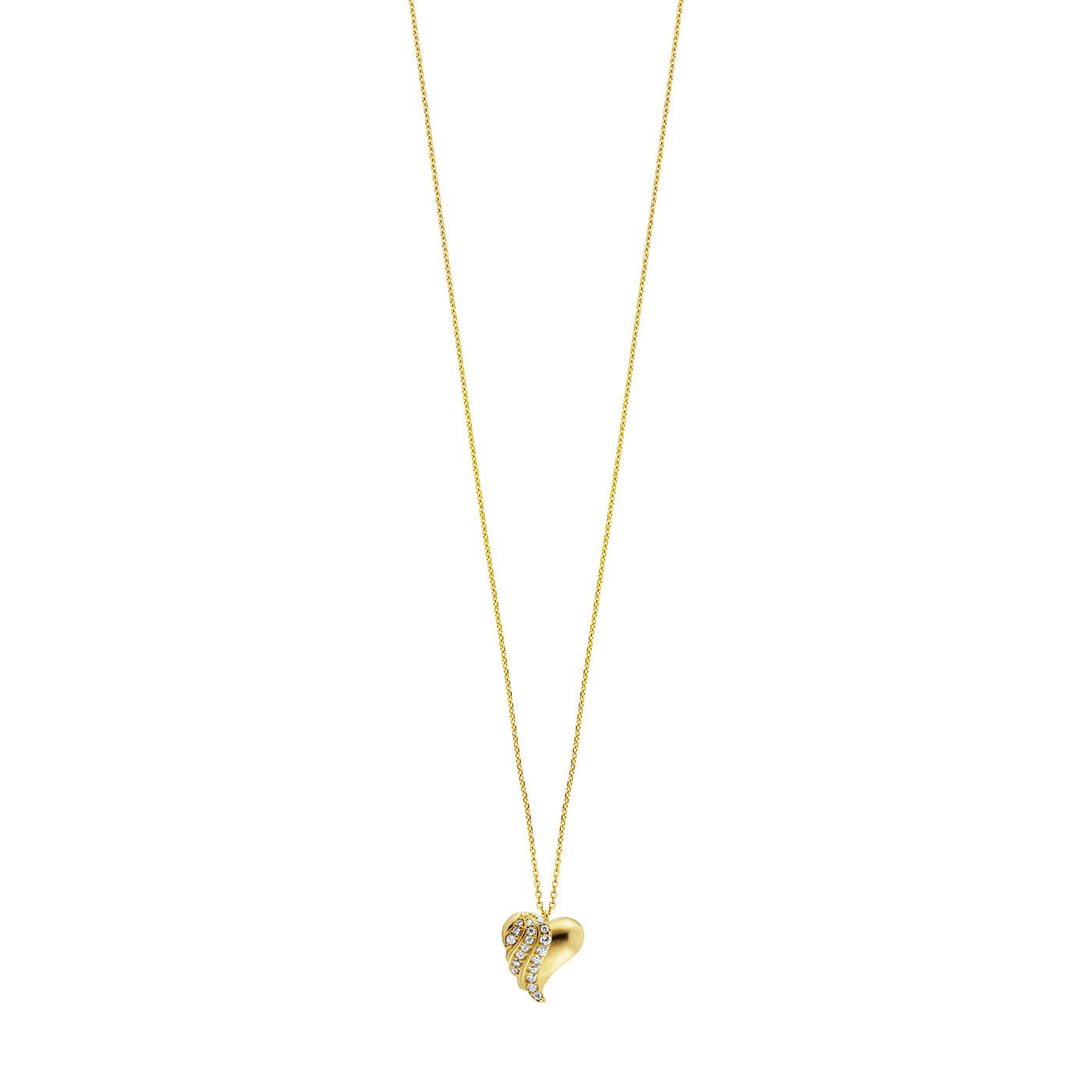 julie-julsen-kette-mit-anh-nger-heart-silber-vergoldet-mit-19-wei-en-zirkonia image 3