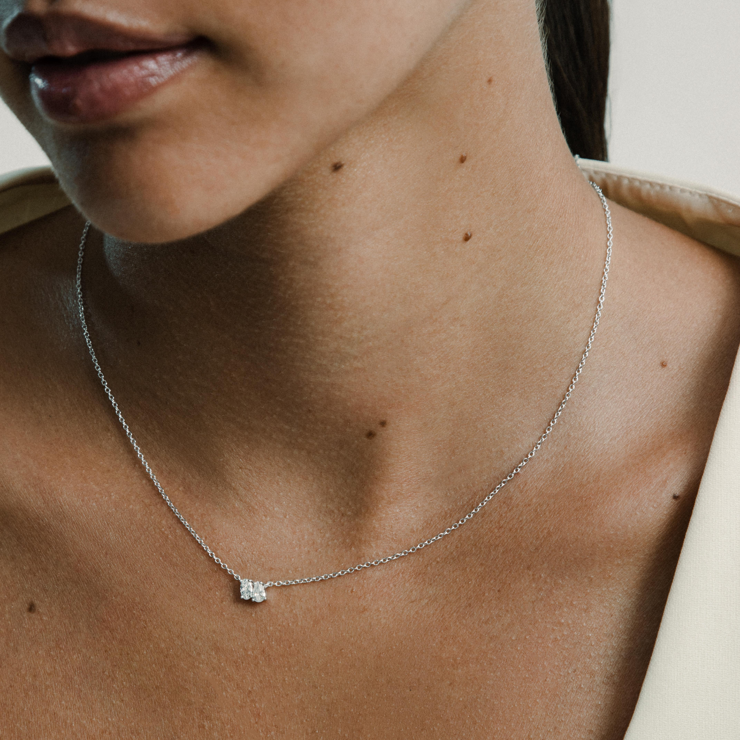 xenox-radiant-duo-halskette-925-sterlingsilber-rhodiniert image 3