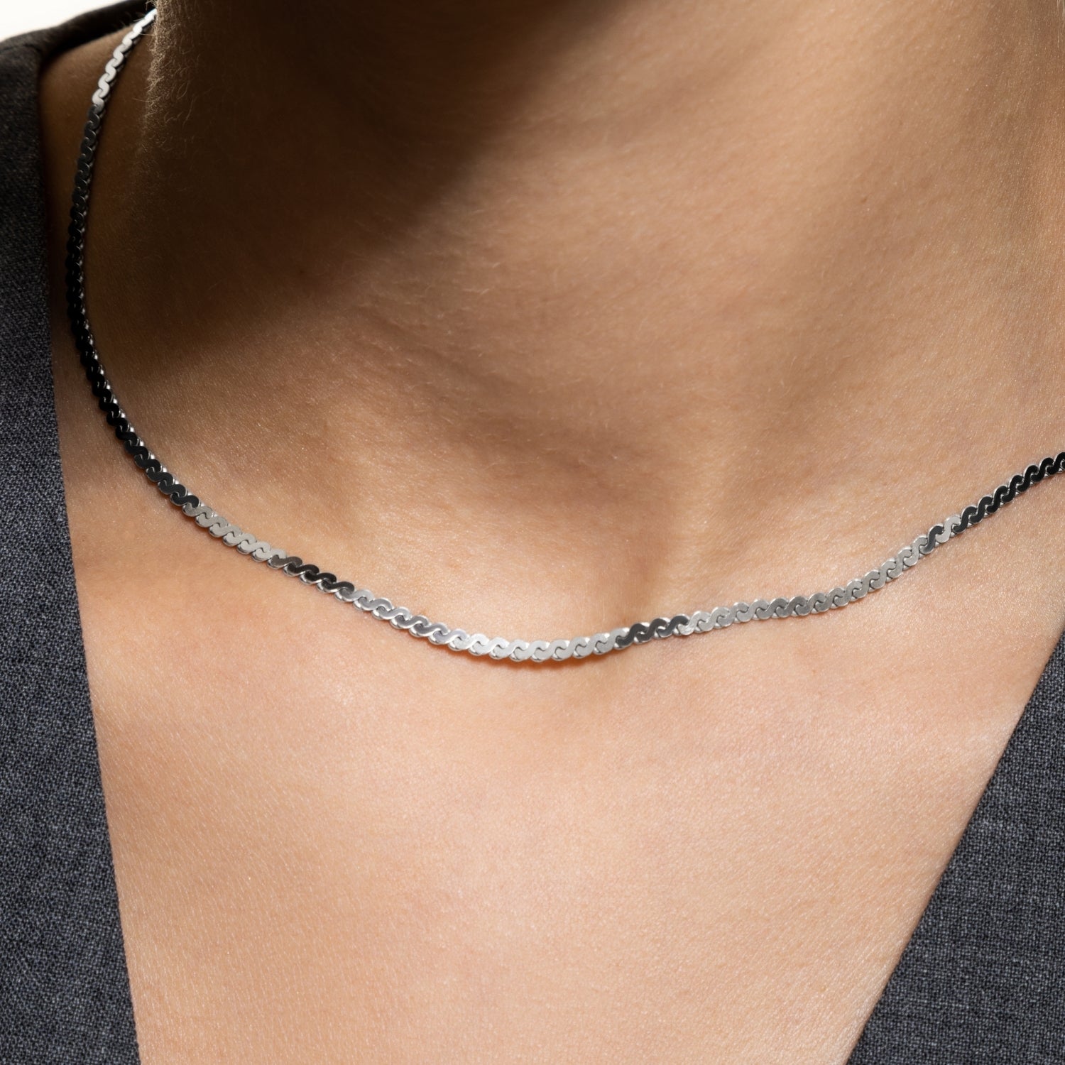 xenox-basic-halskette-925-sterlingsilber-rhodiniert-charm-kette image 3