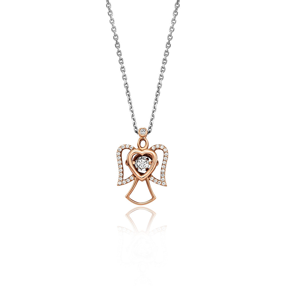 julie-julsen-dancing-stone-halskette-engel-32-zirkonia-sterling-silber-925 image 5