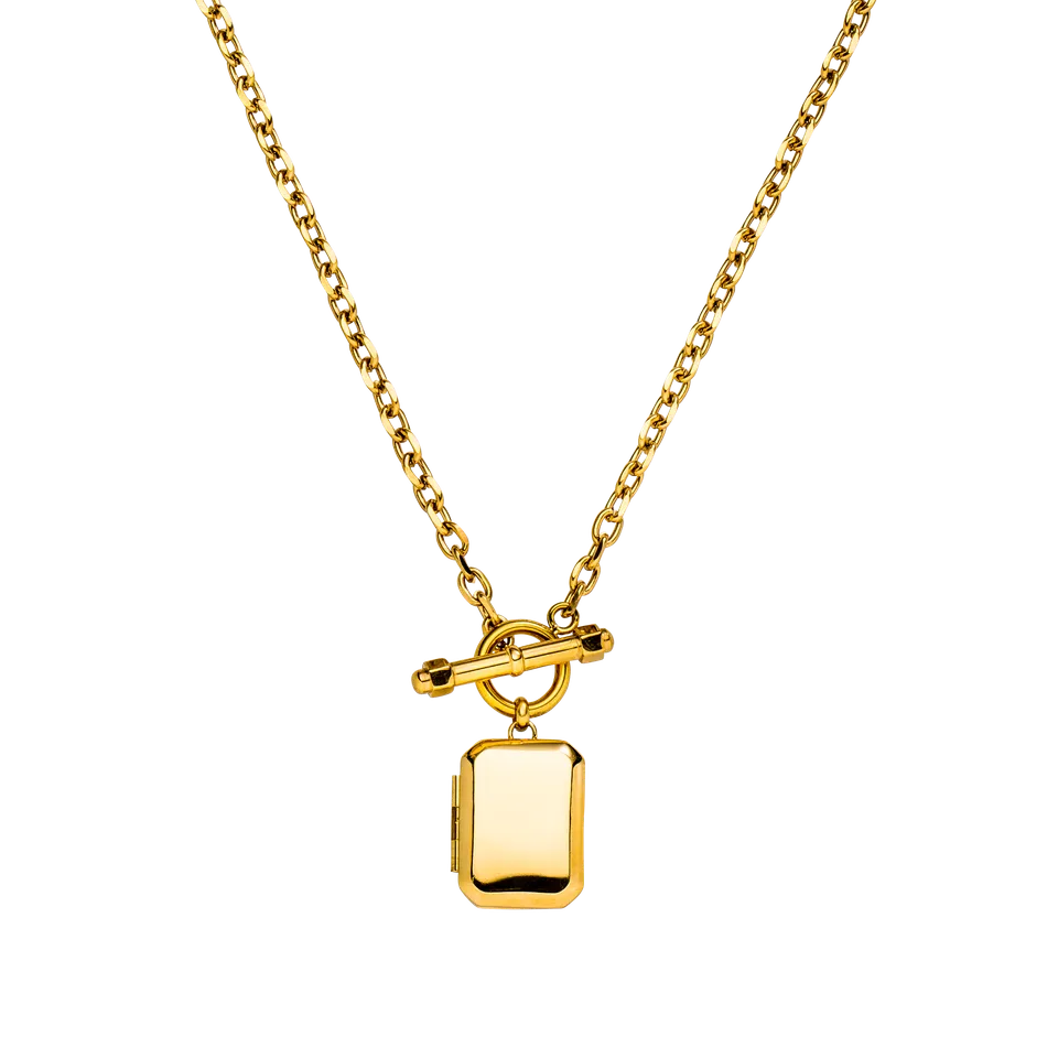 purelei-soulmate-medaillon-kette-gravierbar-mit-knebelverschluss image 1