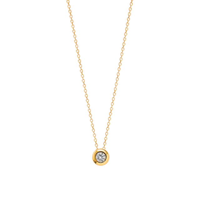 xenox-fine-zarge-mini-bold-halskette-585-gelbgold-mit-3-mm-zirkonia image 1