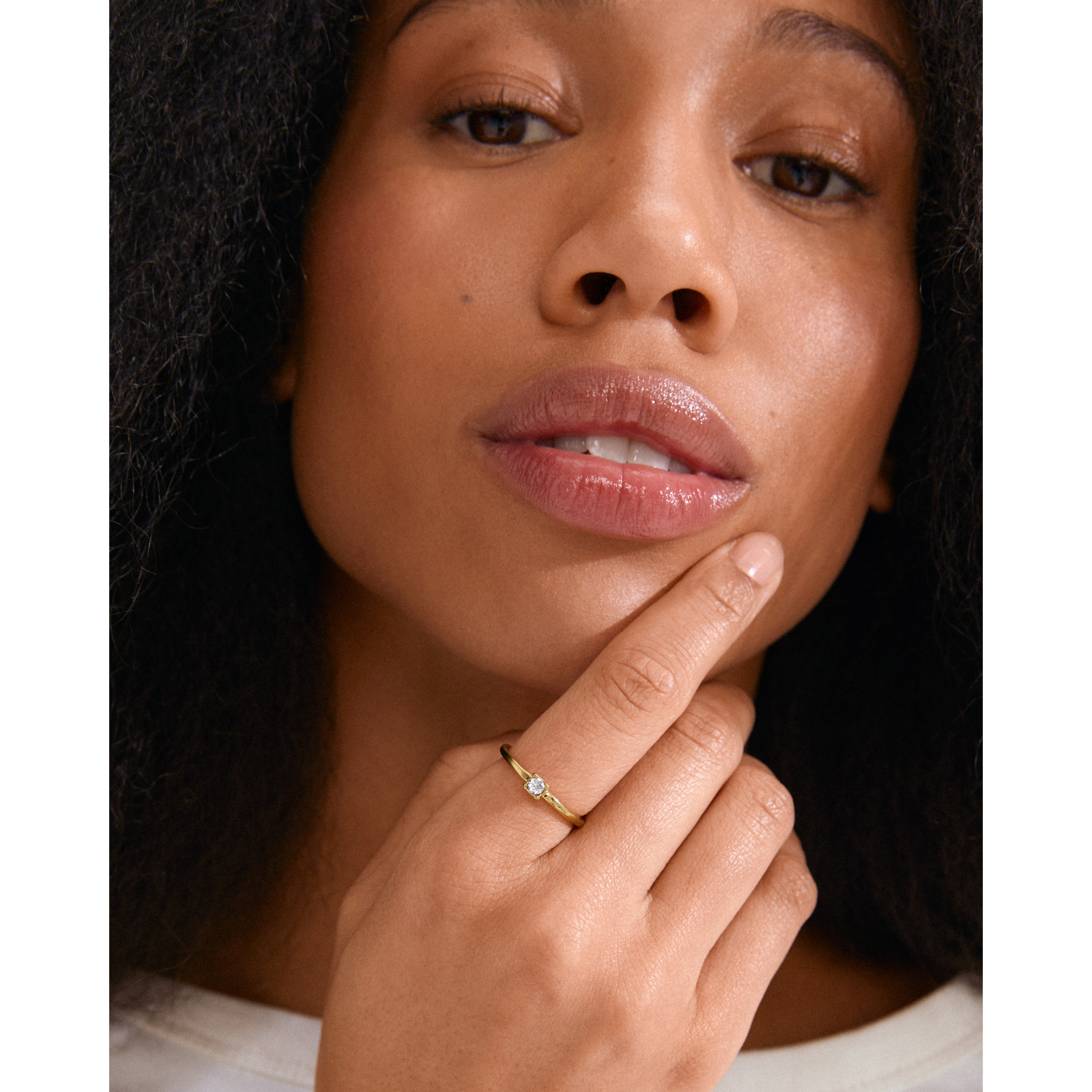 pilgrim-lulu-kristall-stapelring-goldplattiert image 3