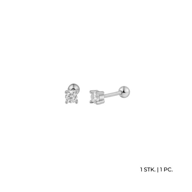 xenox-basic-piercing-925-sterlingsilber-rhodiniert-zirkonia image 1