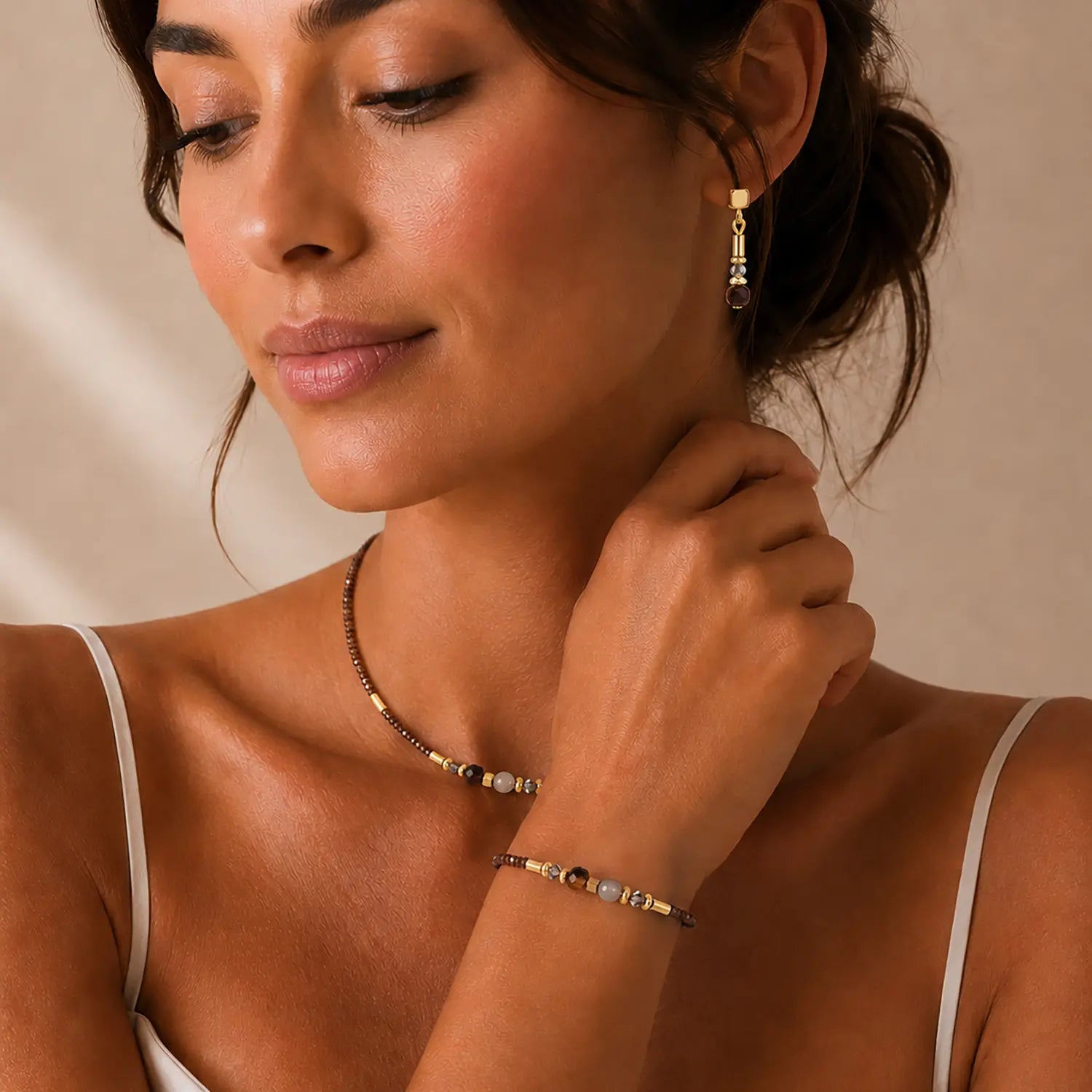 coeur-de-lion-geocube-armband-cube-balance-golden-hazel image 4