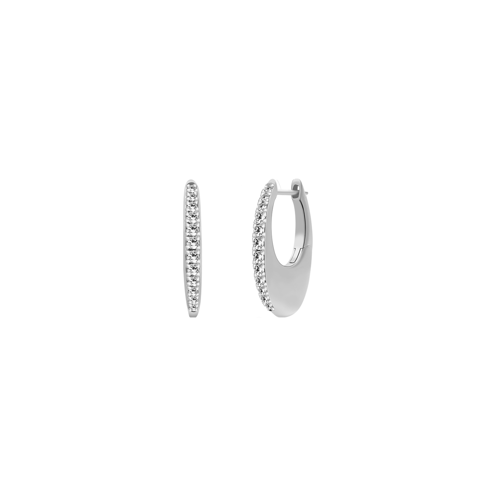 xenox-grace-creolen-925-sterlingsilber-rhodiniert-oval-mit-zirkonia image 1