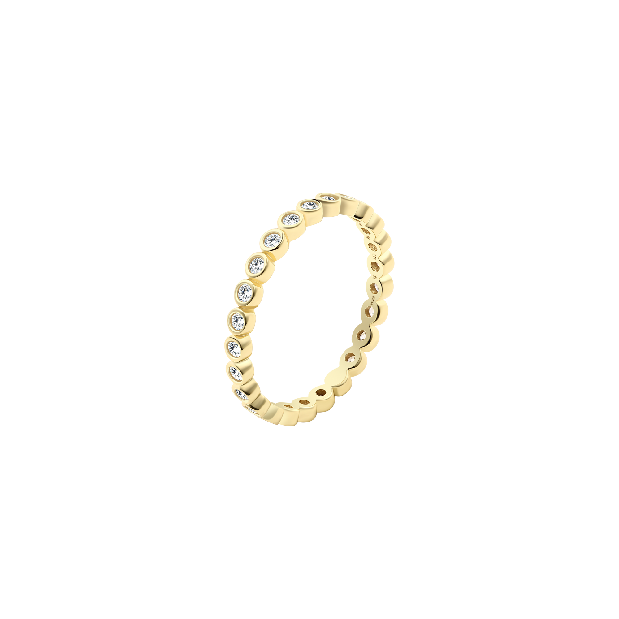 xenox-luna-ring-925-sterlingsilber-rhodiniert-memoire-zirkonia image 2
