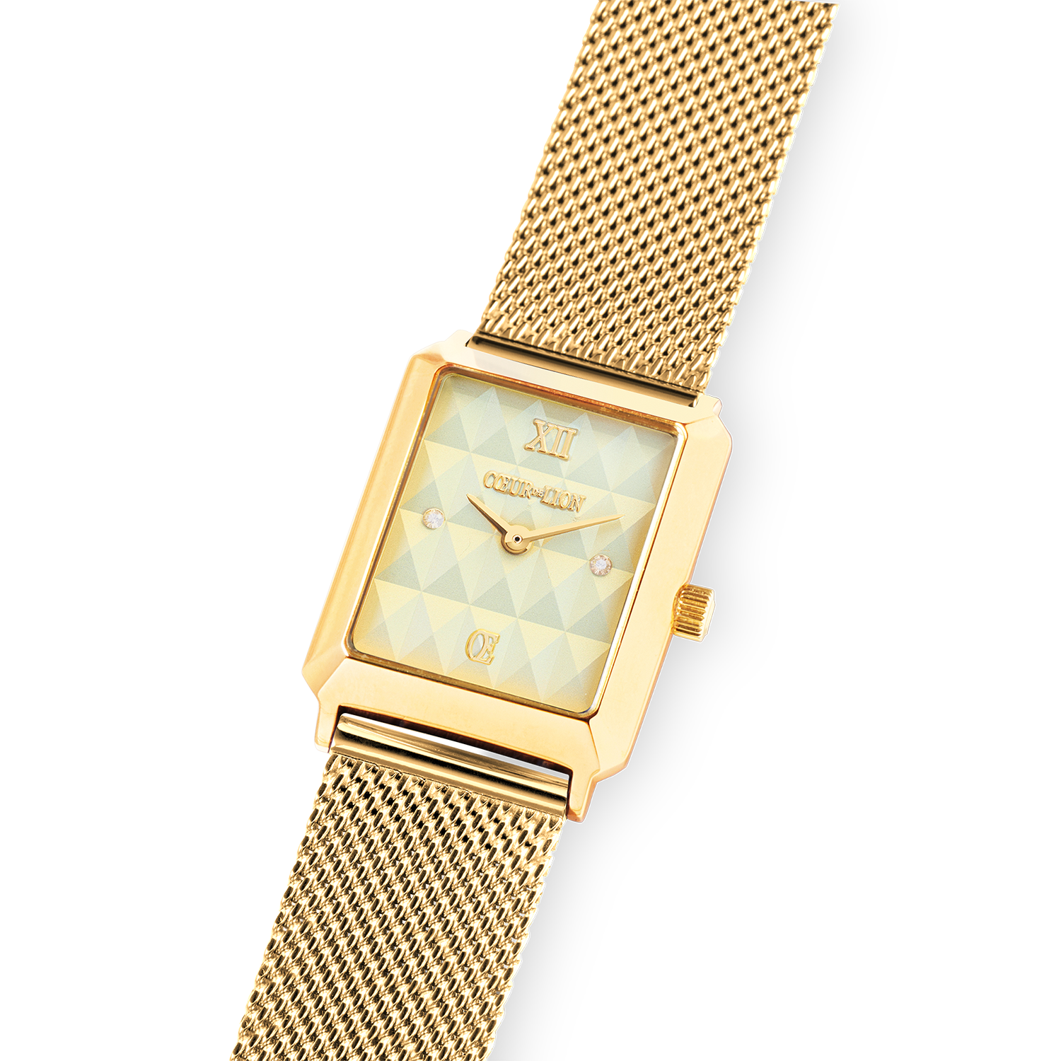 coeur-de-lion-uhr-iconic-spikes-gold-milanaise-edelstahl-gold image 2