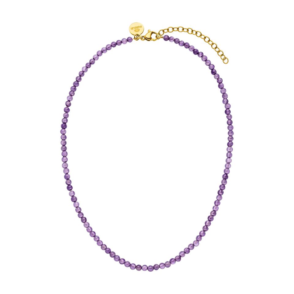 purelei-amethyst-kette-mit-echten-amethyst-perlen-verstellbar image 1