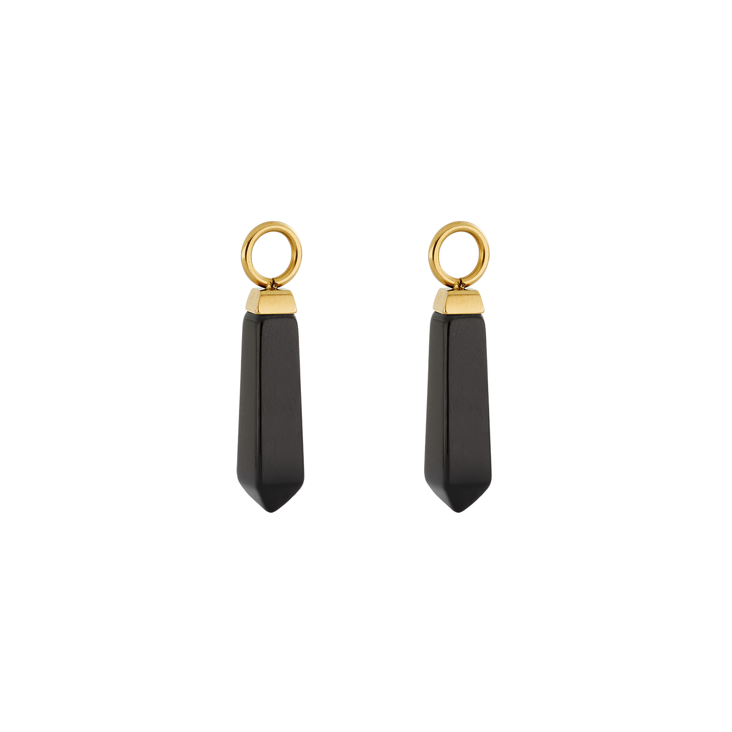 coeur-de-lion-ear-me-up-charm-obelisk-gold-schwarz image 1