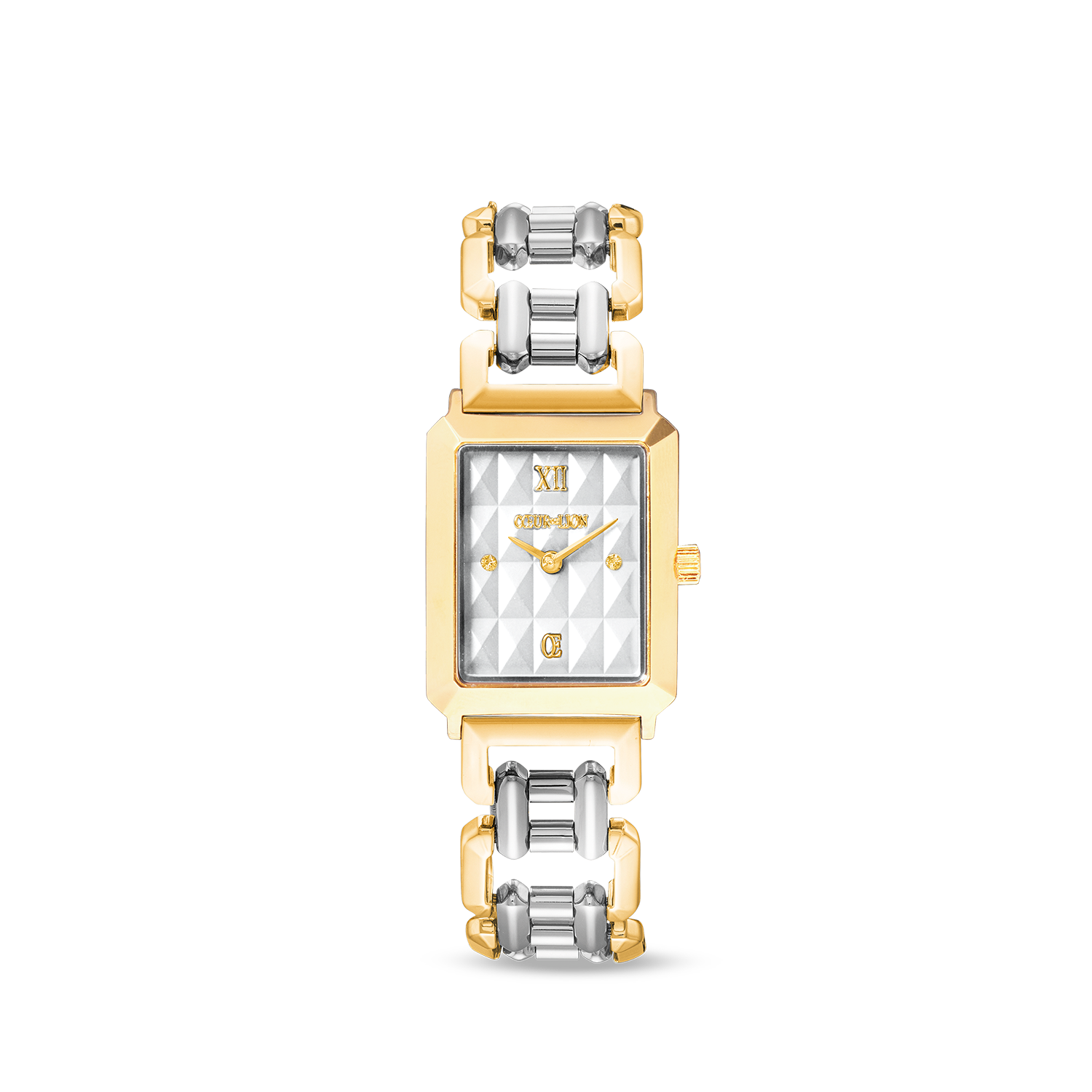 coeur-de-lion-iconic-spikes-uhr-silber-statement-bicolor-32mm image 1