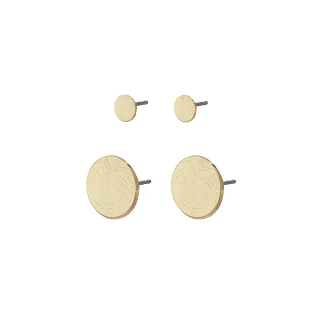 pilgrim-jacy-ohrstecker-set-2-in-1-goldplattiert-disc image 1