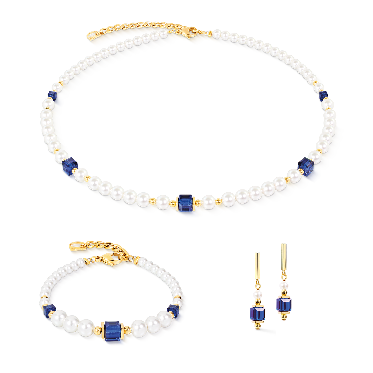 coeur-de-lion-cocktail-pearls-halskette-sapphire-42-6-cm image 3