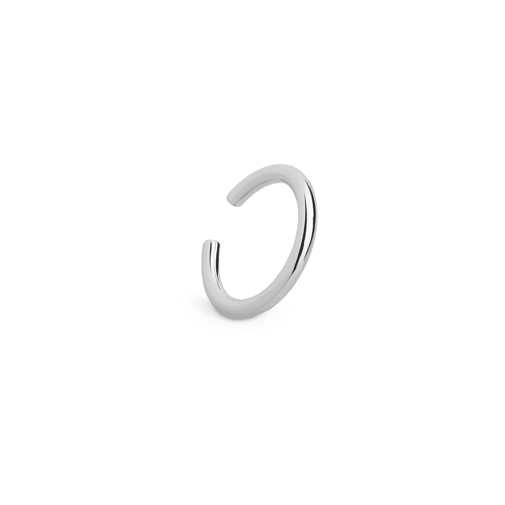 xenox-ear-cuff-925-sterlingsilber-rhodiniert-schlicht image 1