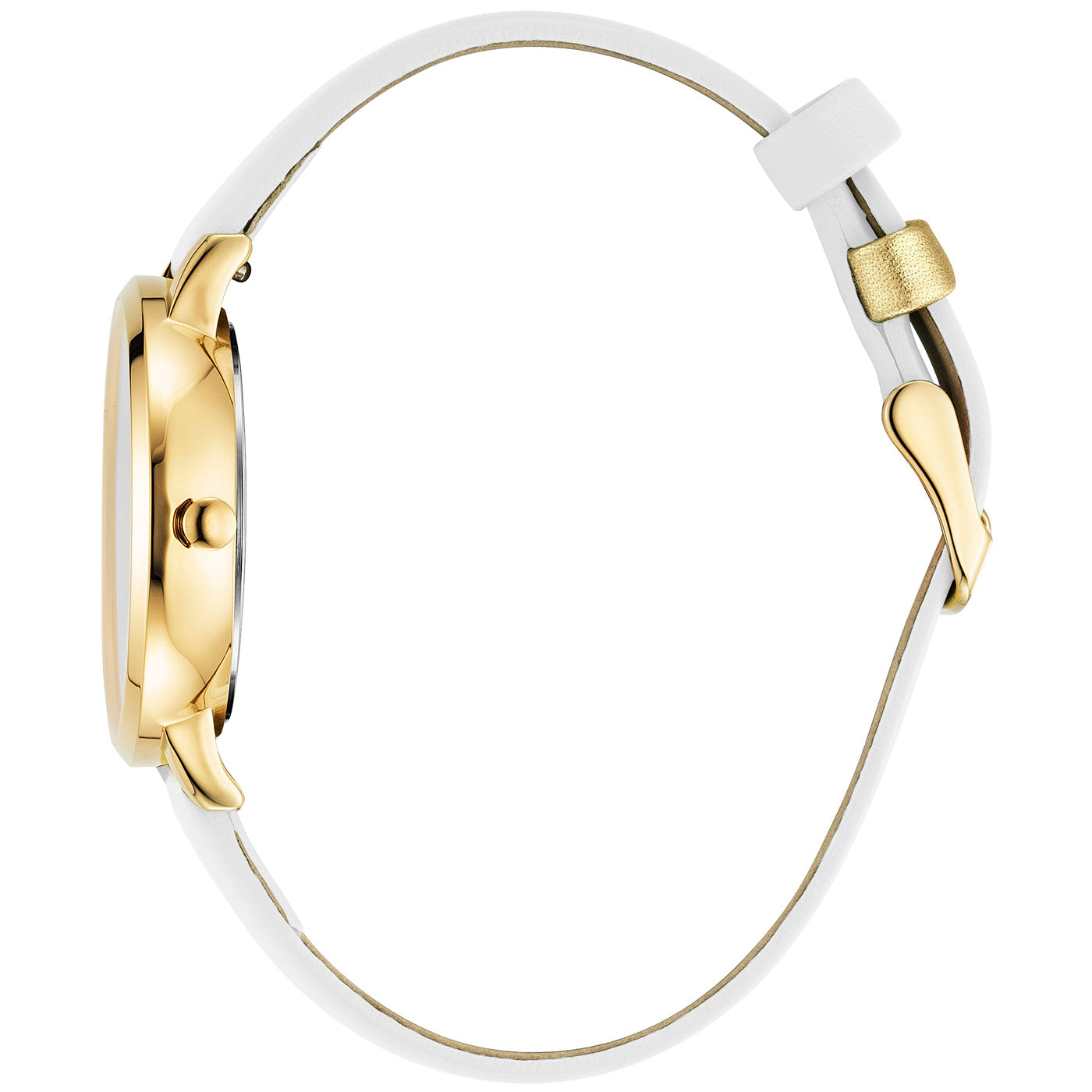 julie-julsen-damenuhr-little-second-vergoldet-wei-es-lederband-34-mm image 3