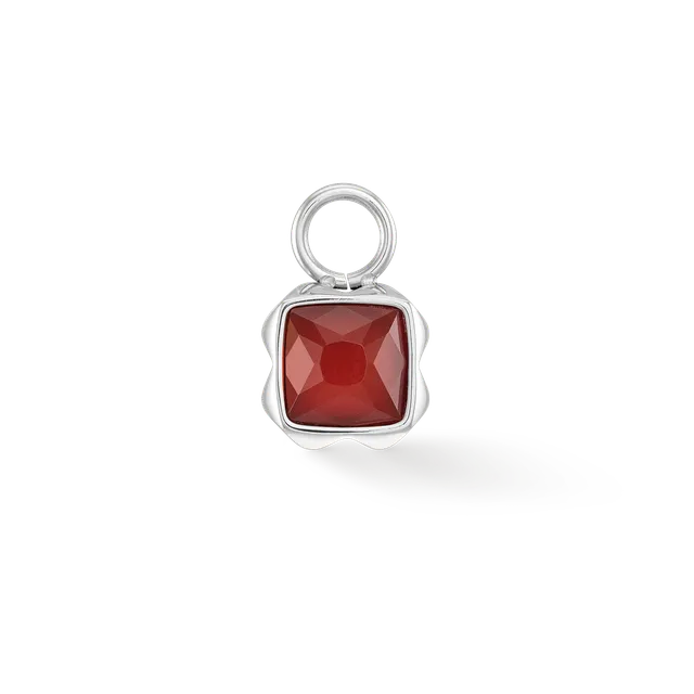 coeur-de-lion-birthstone-januar-charm-roter-achat-silber image 1