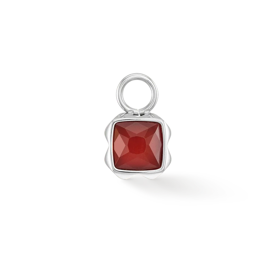 coeur-de-lion-birthstone-januar-charm-roter-achat-silber image 1