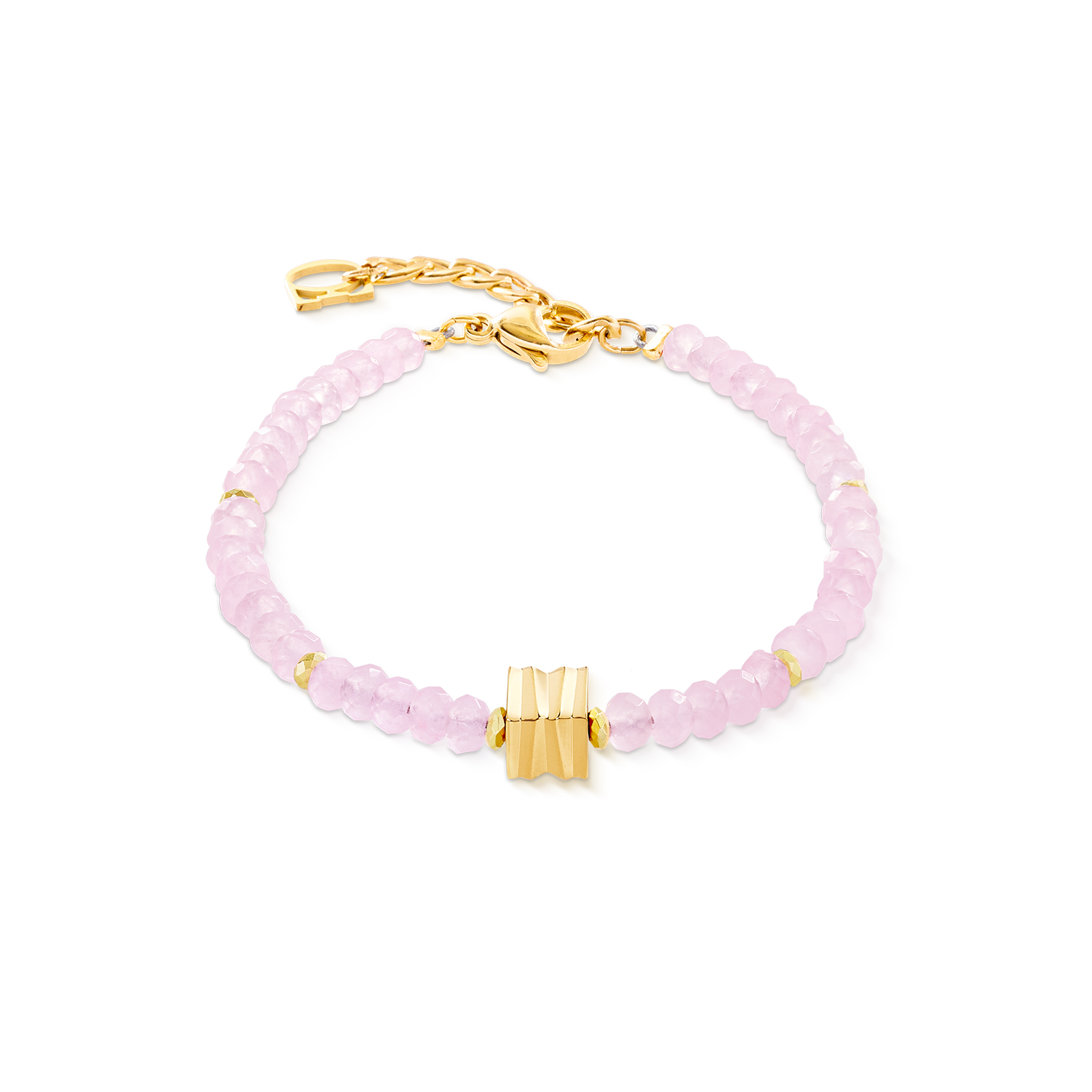 coeur-de-lion-armband-wave-essence-pink-jade-gold-18-cm-3-cm image 1
