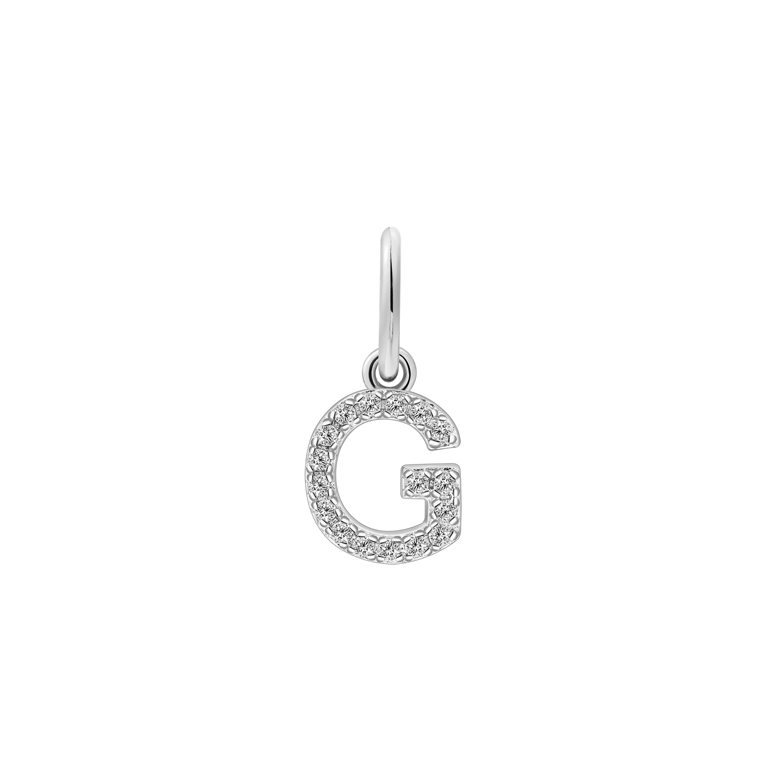 xenox-g-letter-charm-anh-nger-925-sterlingsilber-18k-vergoldet-mit-zirkonia image 2
