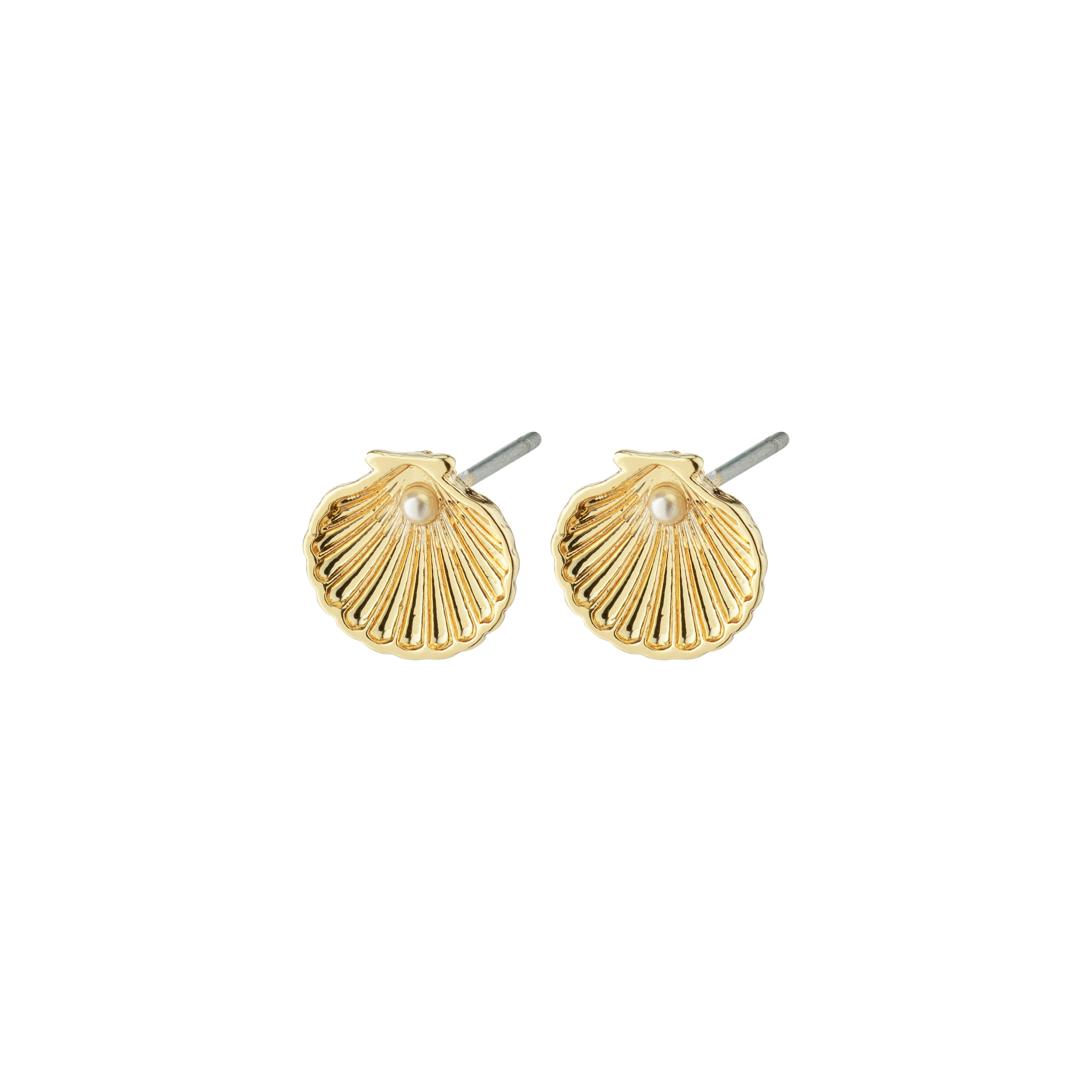 pilgrim-opal-muschel-ohrstecker-goldplattiert image 1
