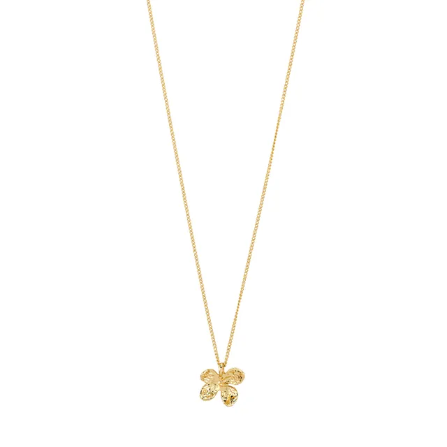 pilgrim-ajani-halskette-gold-plattiert-mit-blumen-anh-nger image 1