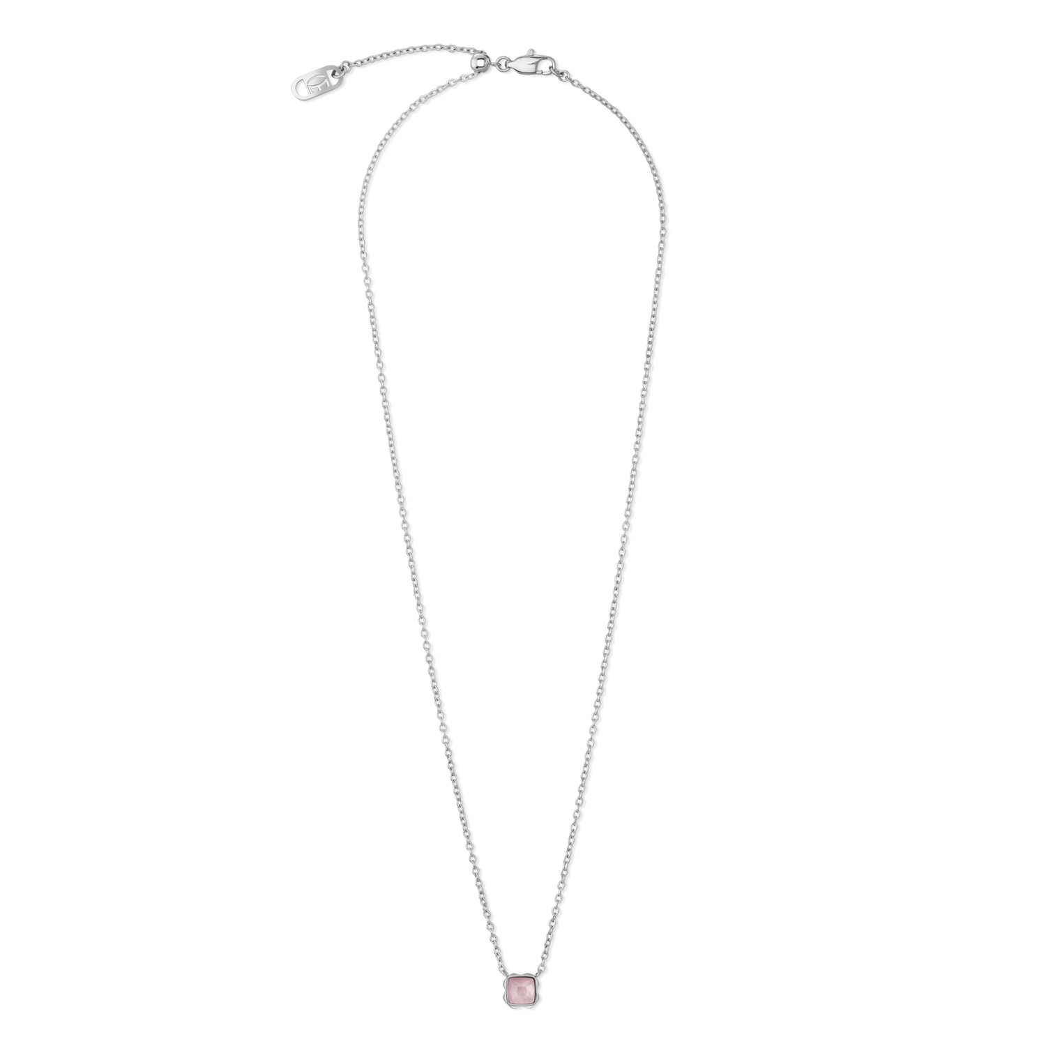 coeur-de-lion-birthstone-oktober-halskette-rosenquarz-silber image 1
