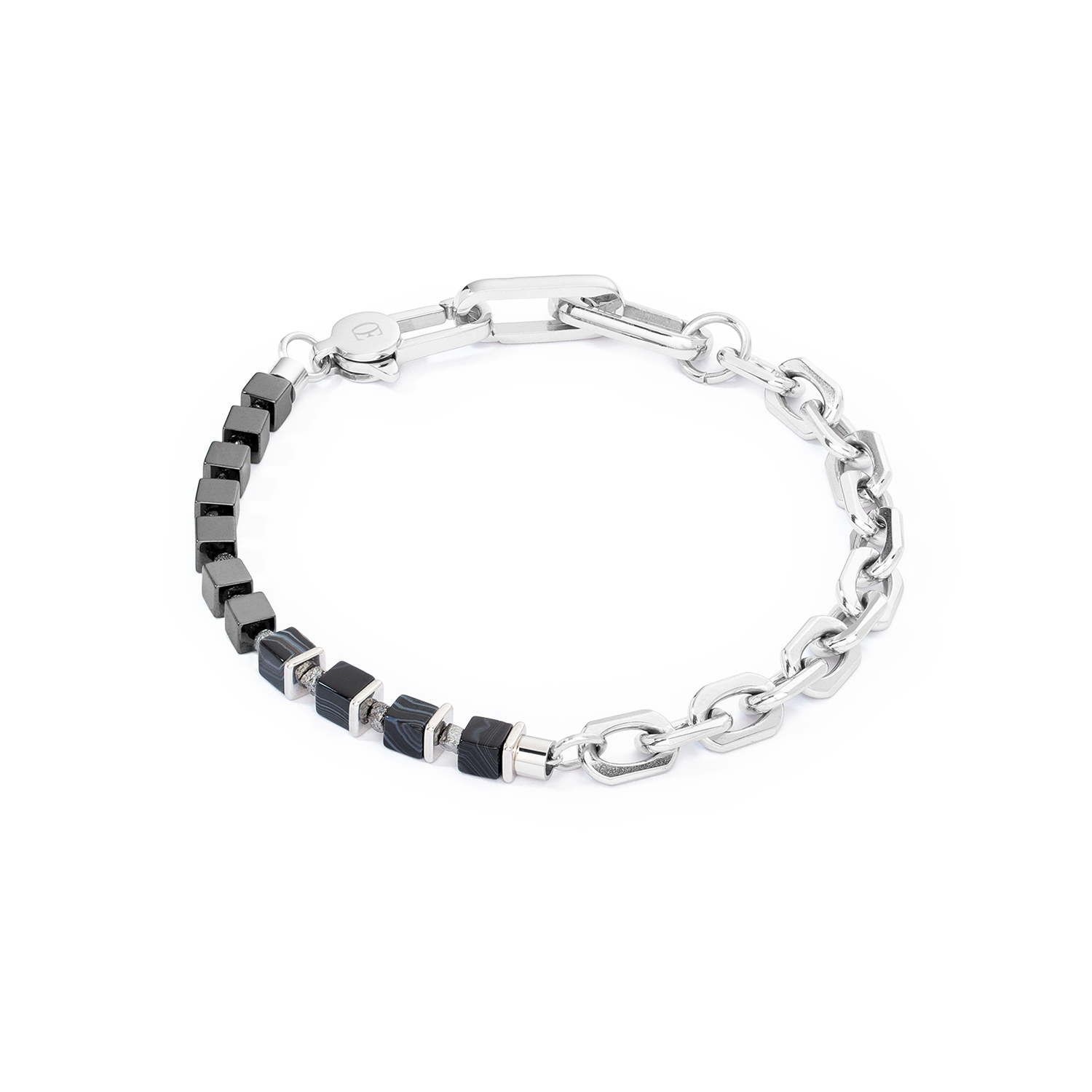 coeur-de-lion-for-you-me-unisex-armband-fusion-link-chain-schwarz-mit-h-matit image 1