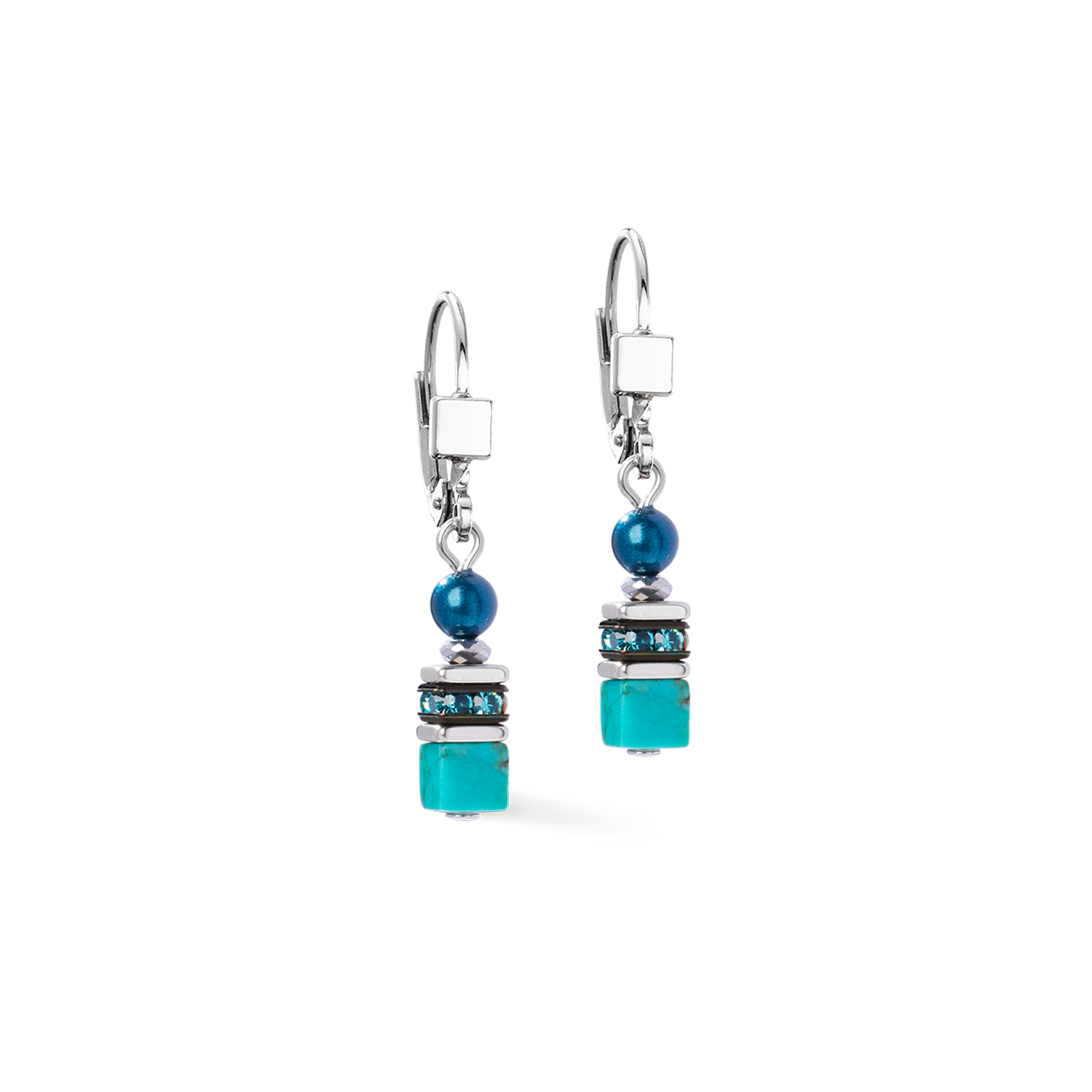 coeur-de-lion-ohrringe-princess-teal-glow-silber-t-rkis-edelstein image 2