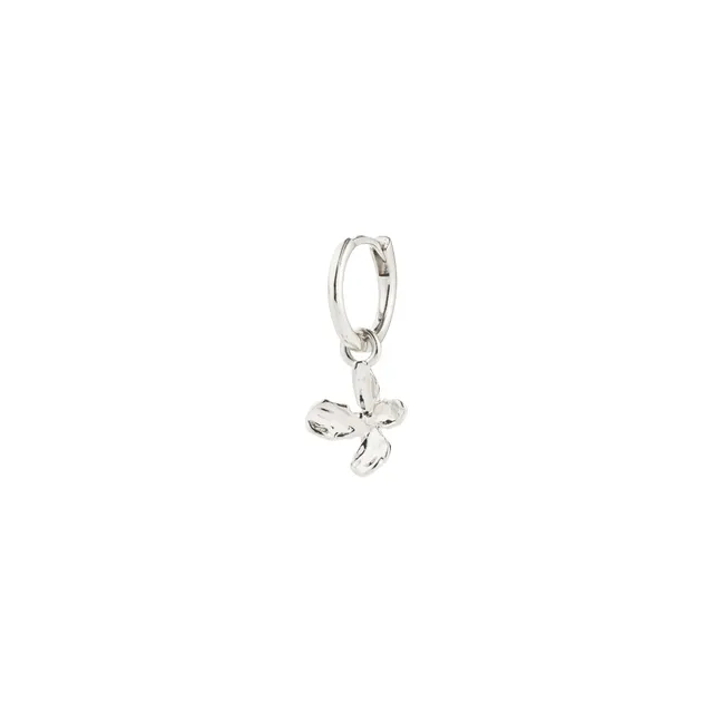 pilgrim-gianni-einzel-ohrring-versilbert-blume-huggie image 1
