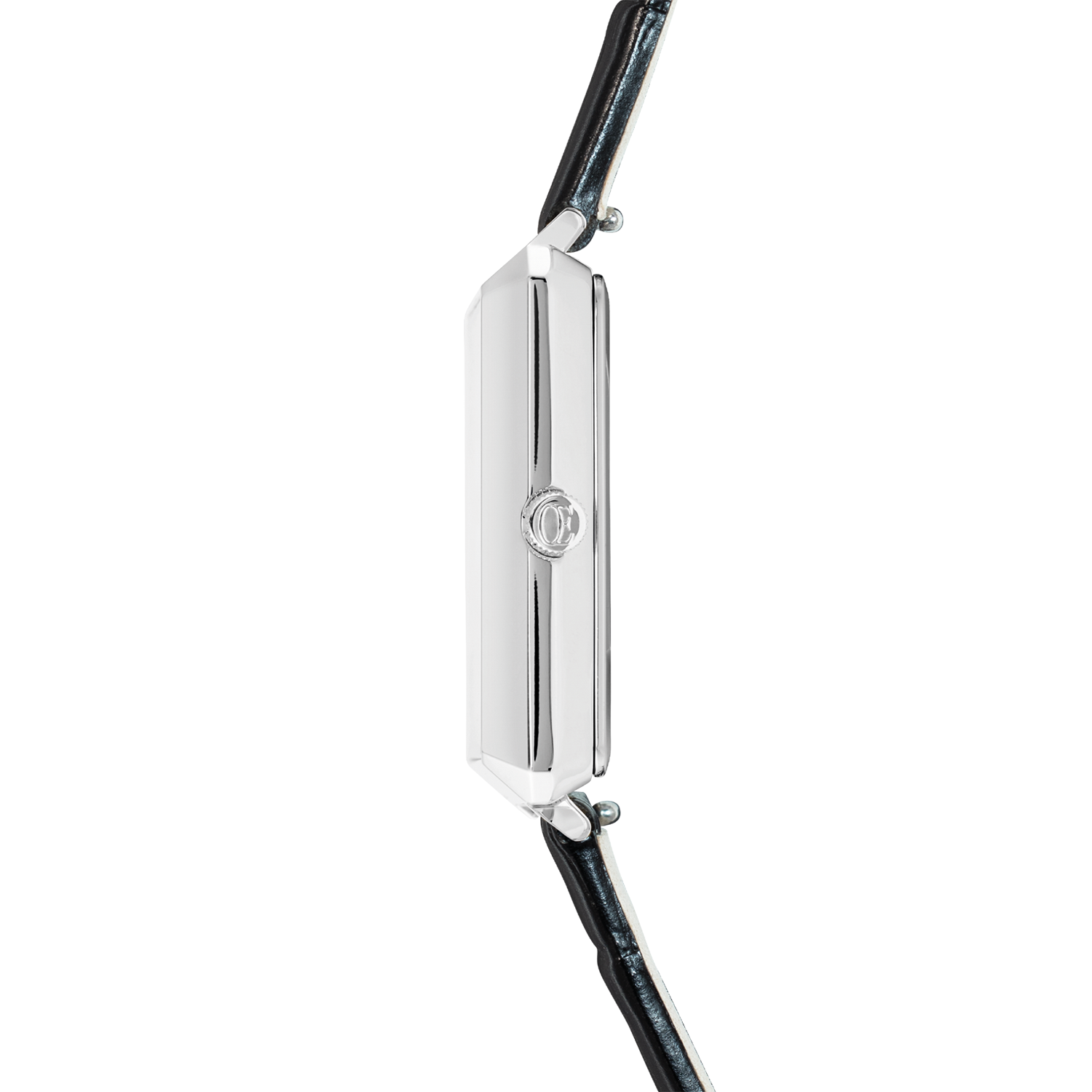 coeur-de-lion-iconic-cube-spikes-uhr-silber-mit-lederarmband-schwarz image 4