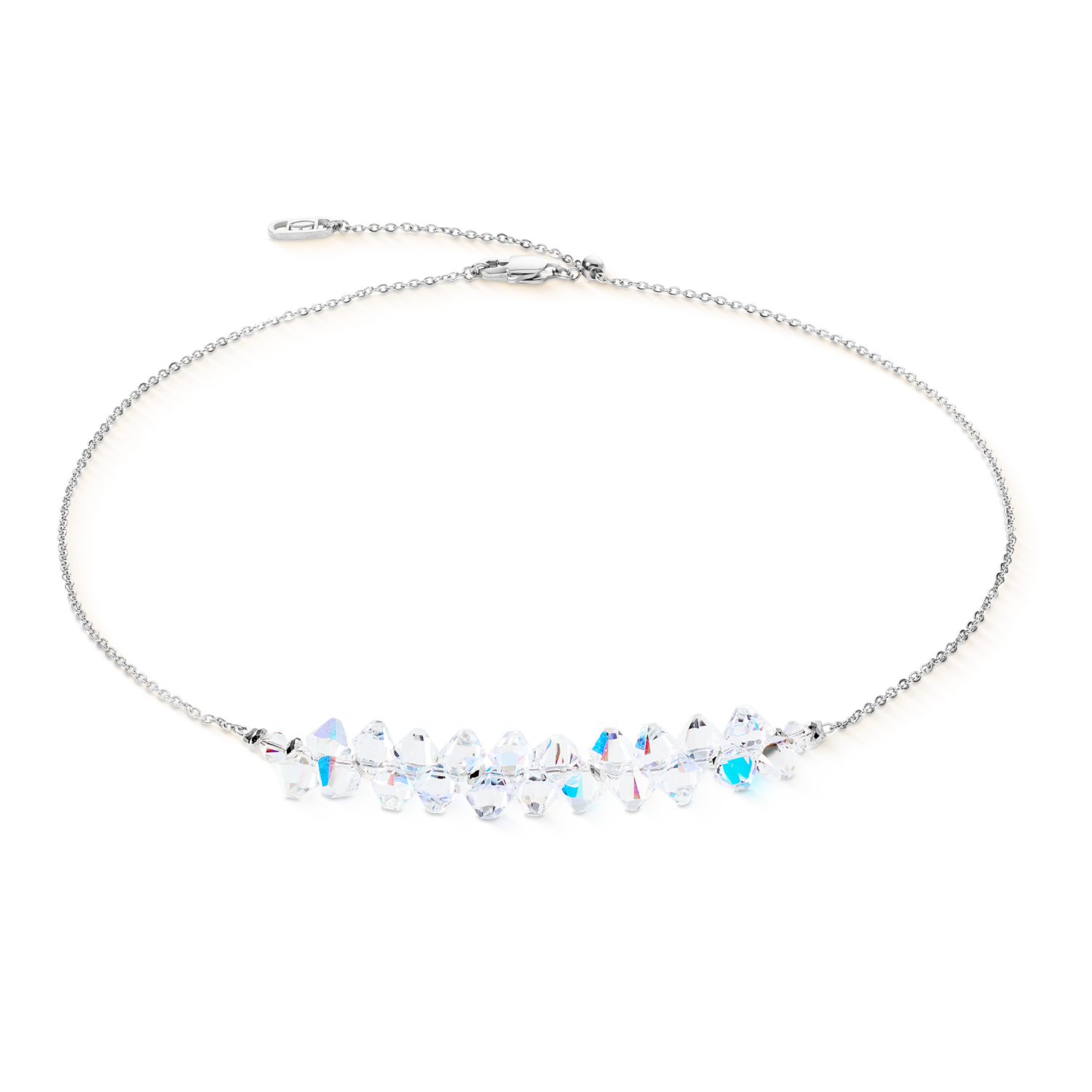 coeur-de-lion-halskette-dancing-crystals-pure-silber-kristall image 1