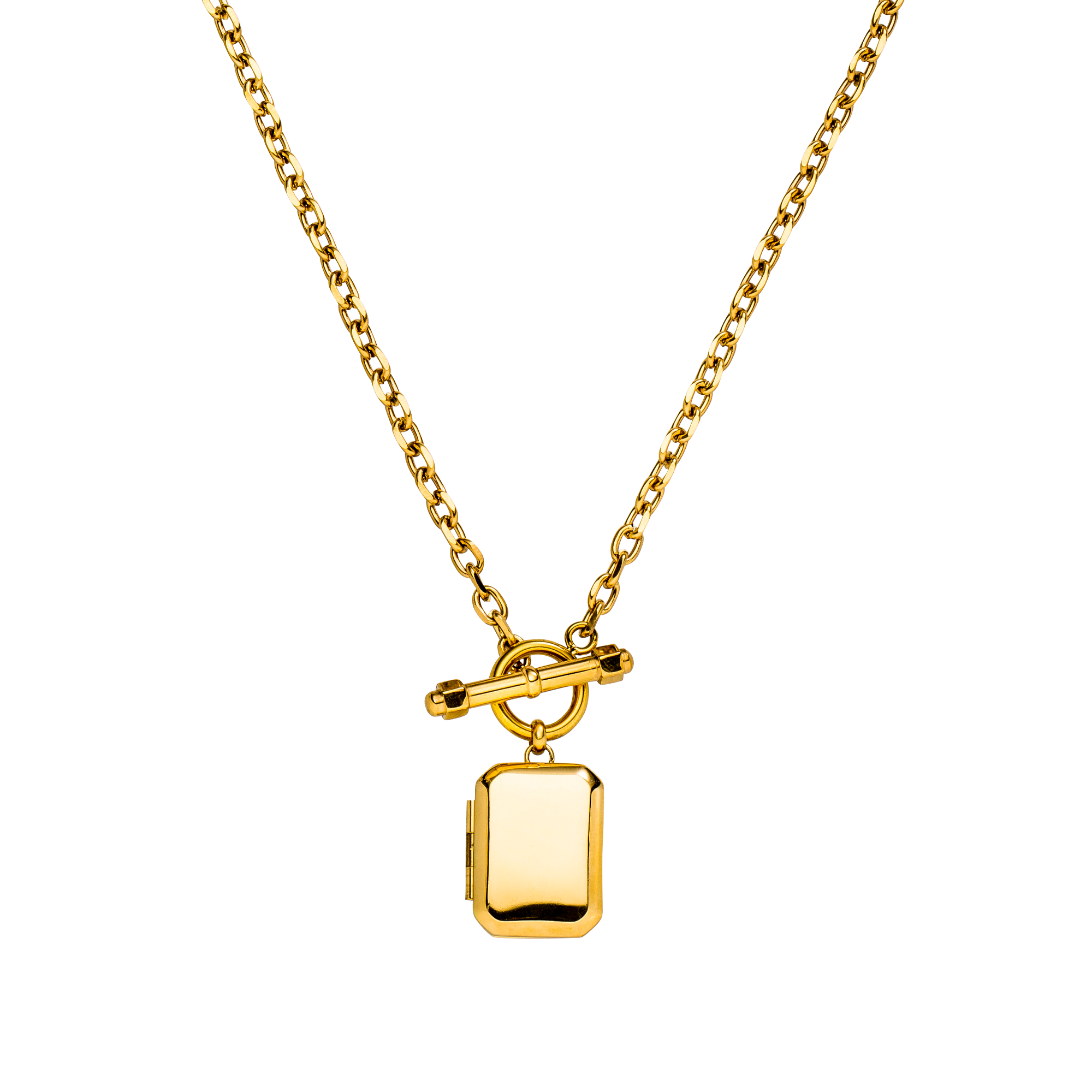 purelei-soulmate-medaillon-kette-gravierbar-mit-knebelverschluss image 1