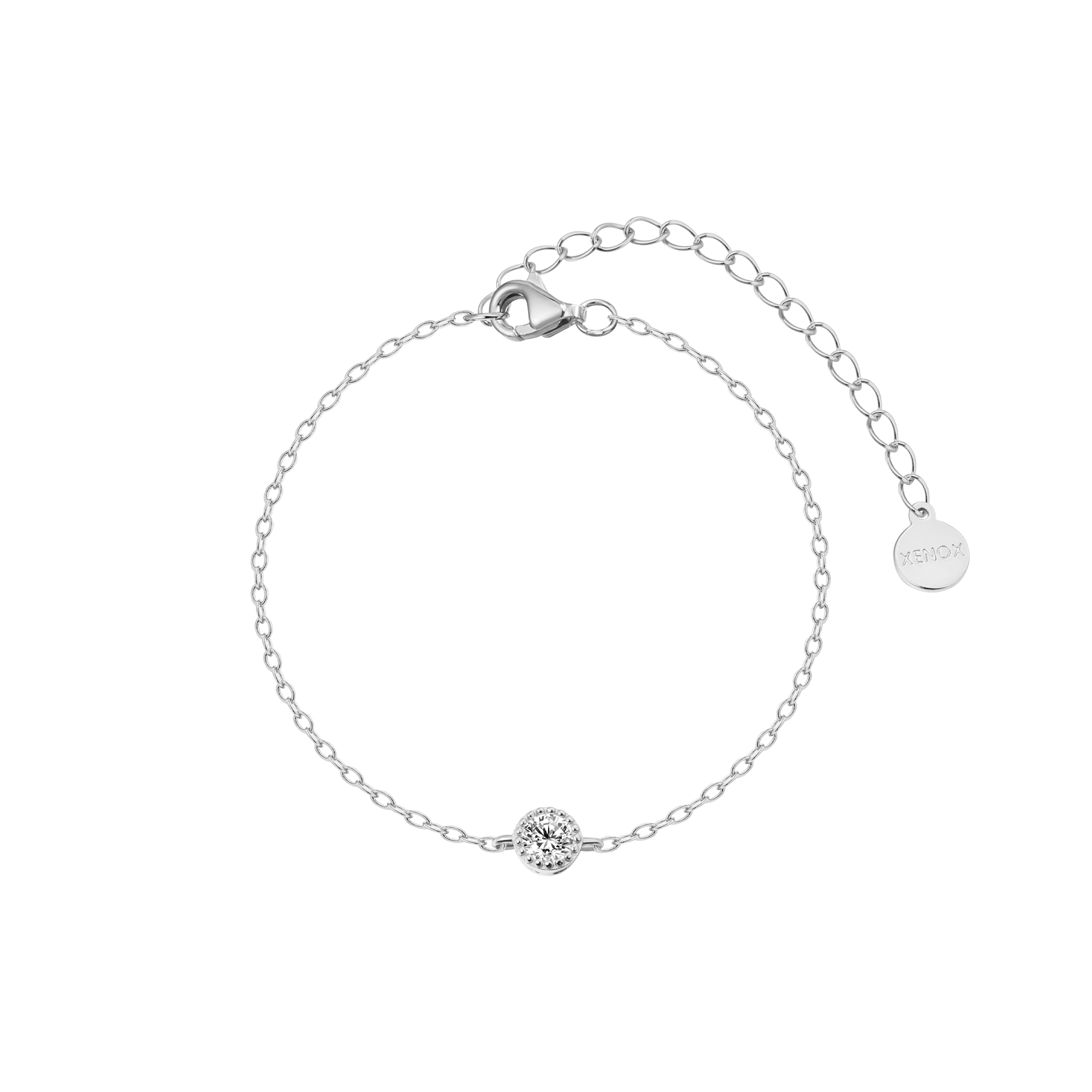 xenox-pure-essentials-armband-925-sterlingsilber-rhodiniert-zirkonia image 1