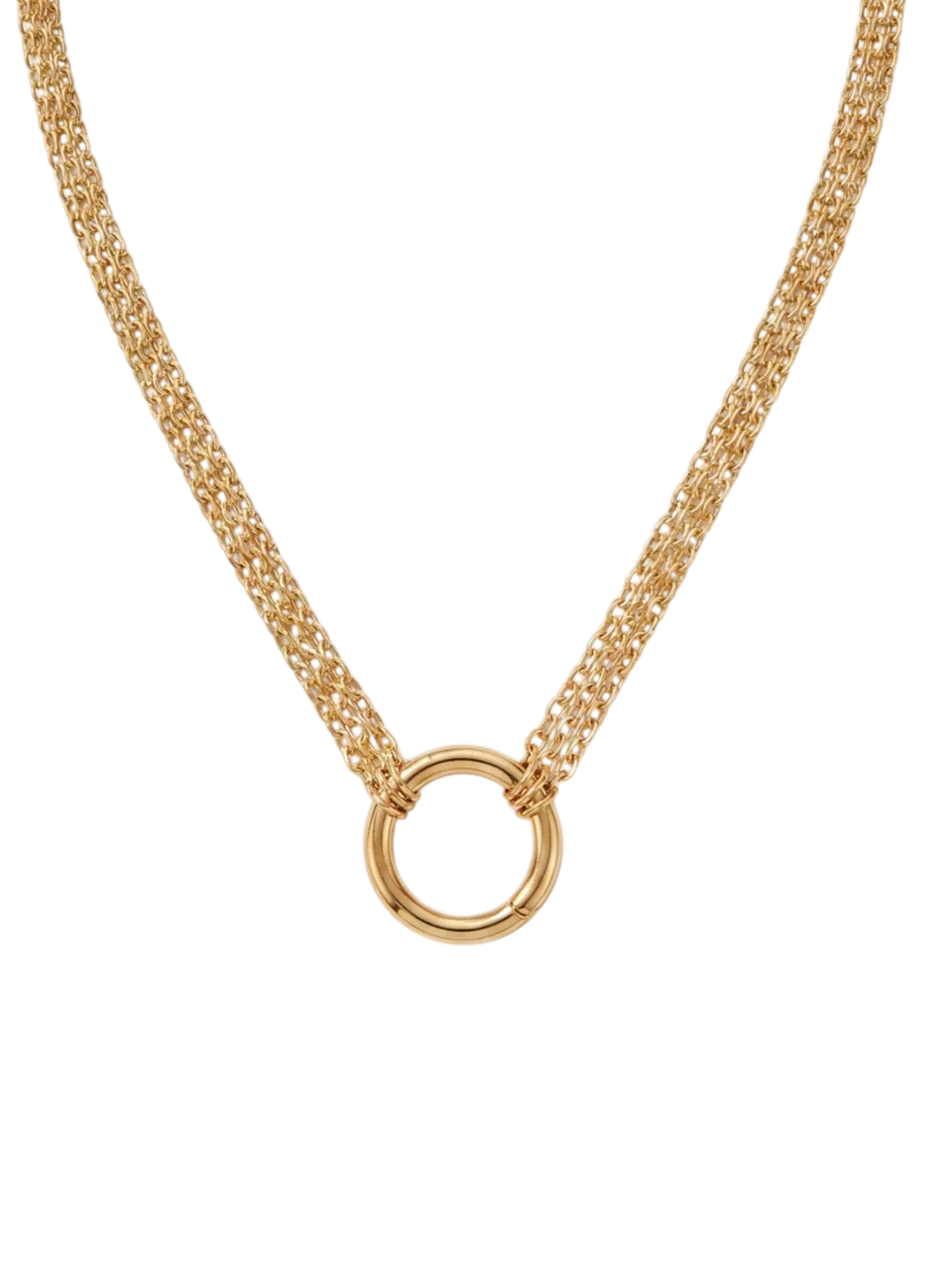 purelei-three-layers-charm-kette-3-reihige-layering-kette-mit-karabiner-40-45-cm image 1