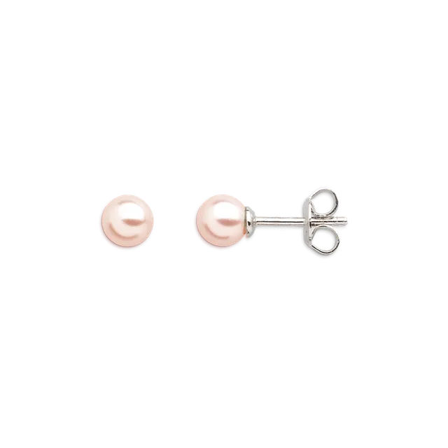 xenox-pearl-ohrringe-925-sterlingsilber-rhodiniert-mit-peach-perle-xs3512p image 1