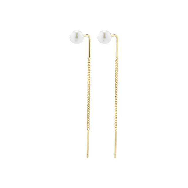 pilgrim-elba-ketten-ohrringe-goldplattiert-mit-perle-ear-chain image 1