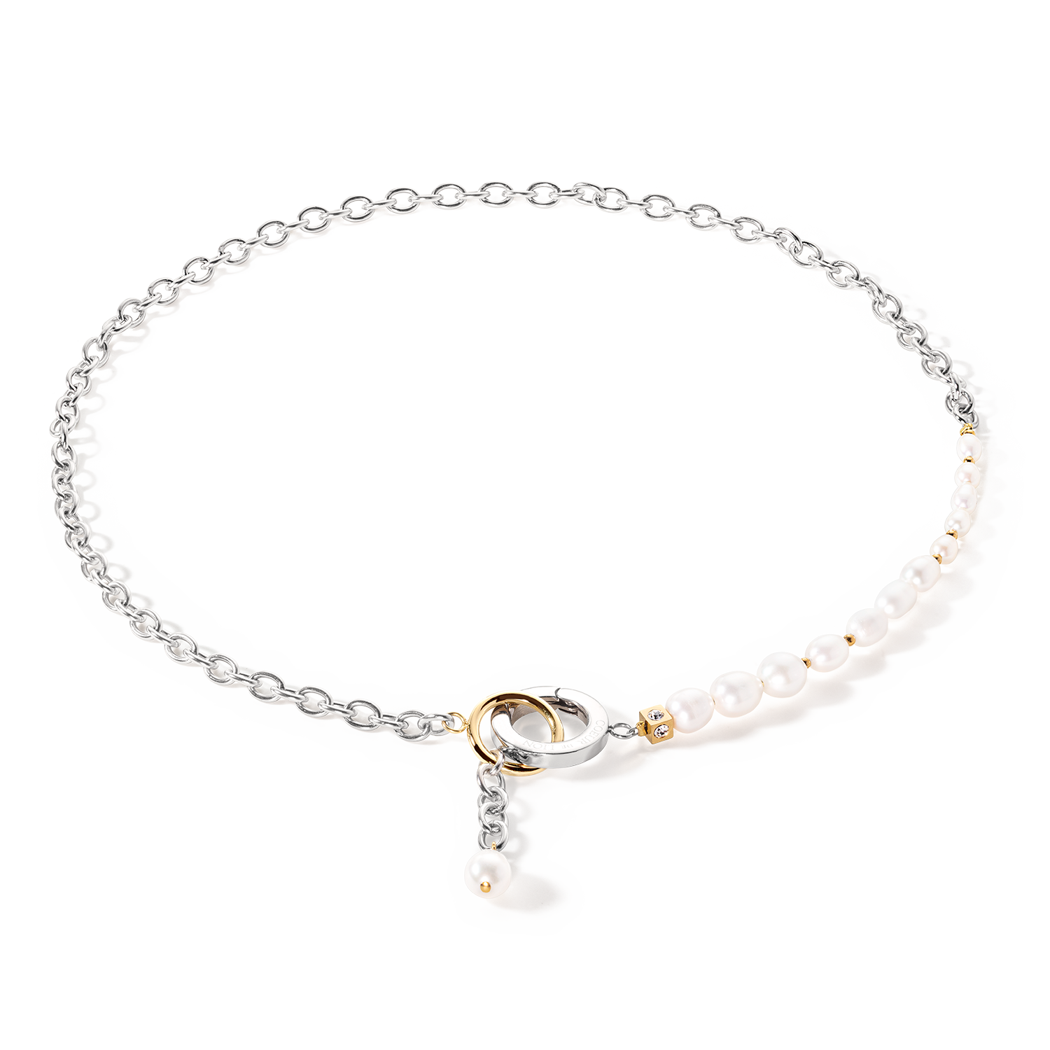 coeur-de-lion-halskette-y-s-wasserperlen-o-ring-bicolor image 1