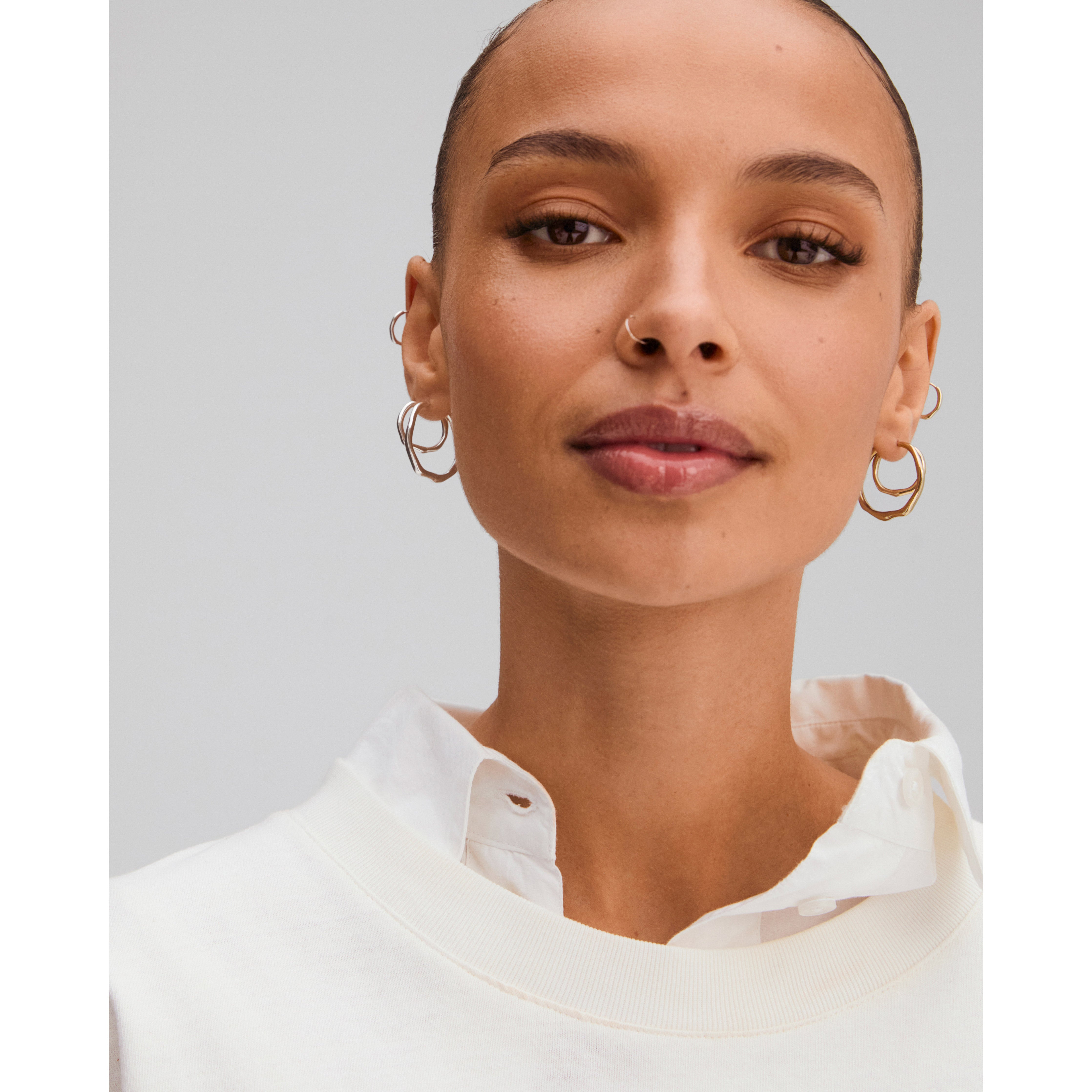 pilgrim-x-dea-pave-hoop-02-single-creole-18k-goldplattiert-16-5-mm image 6
