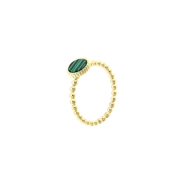 xenox-orbit-ring-925-sterlingsilber-18k-vergoldet-mit-malachit image 1