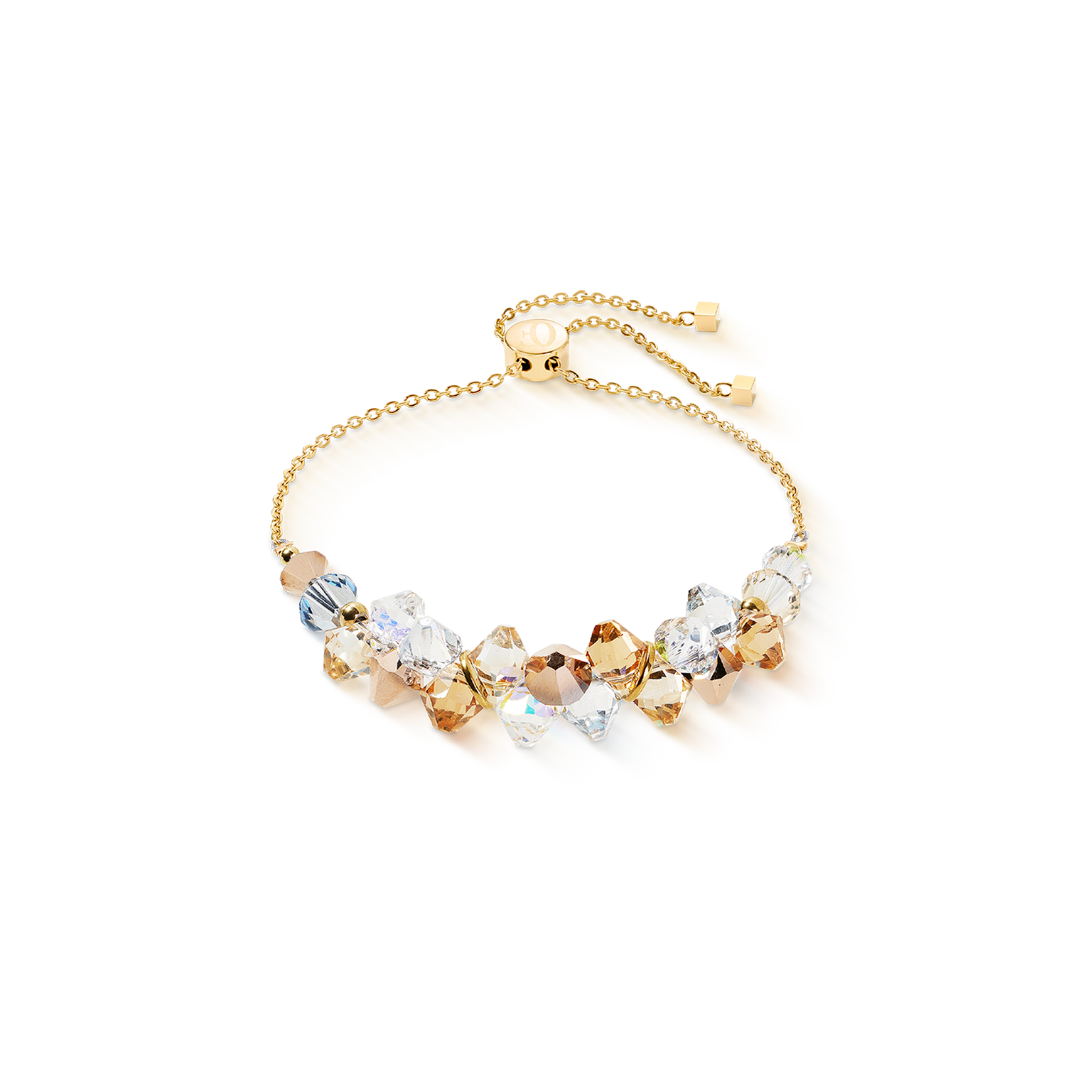 coeur-de-lion-dancing-crystals-armband-gold-beige image 1
