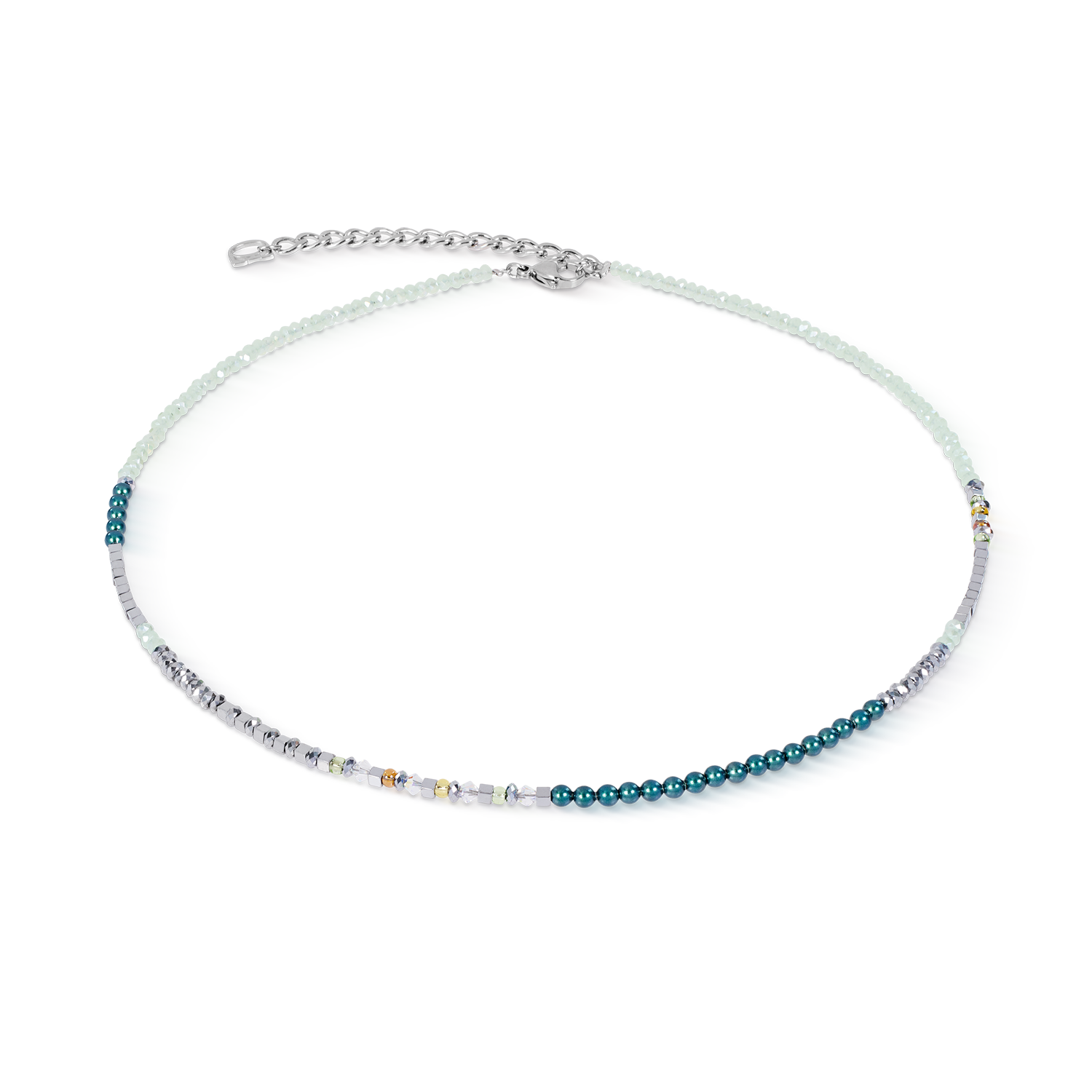 coeur-de-lion-fusion-offset-graphic-halskette-gr-n-petrol-42-cm image 1