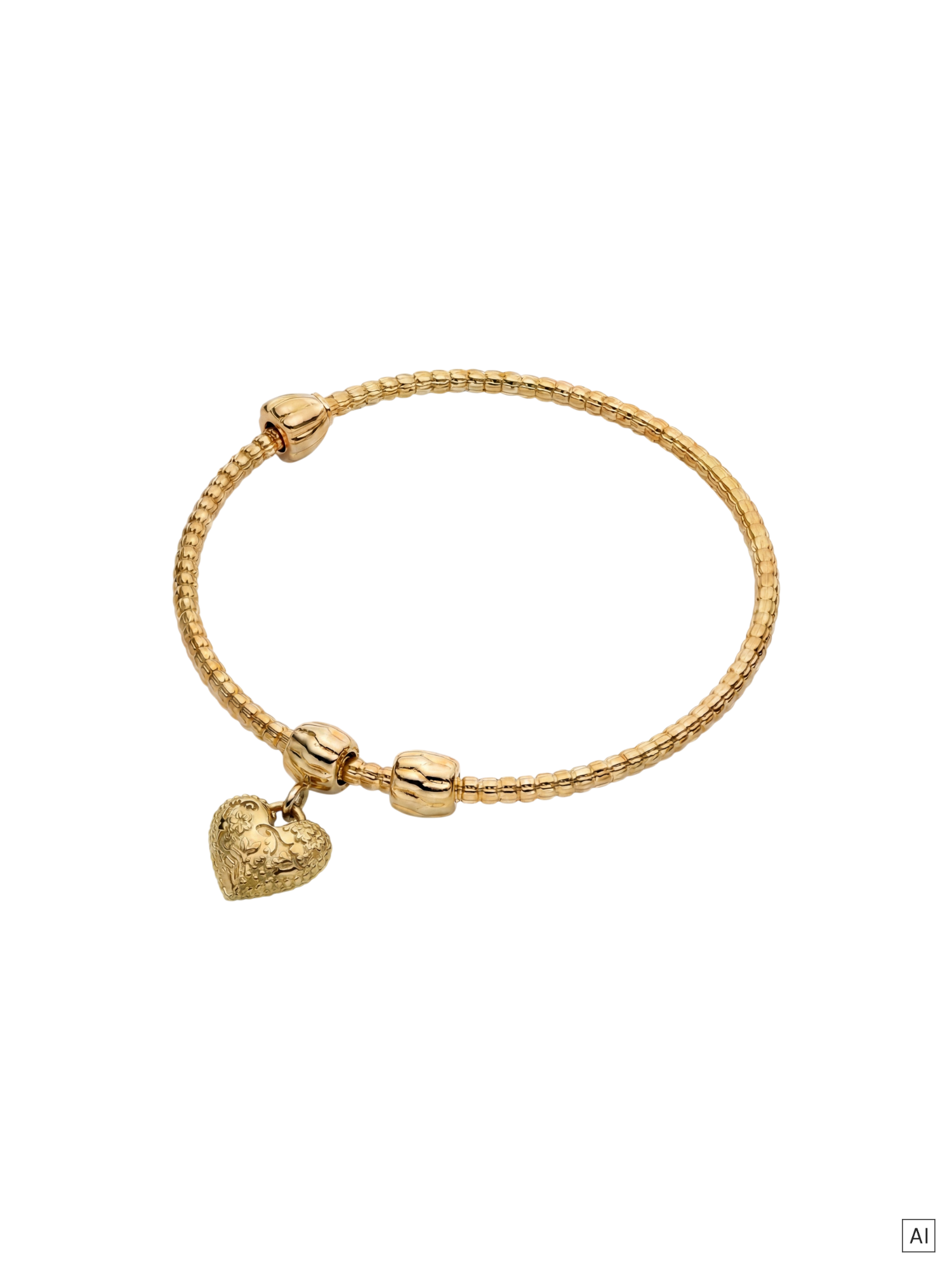 purelei-lei-vintage-heart-set-charm-armreif-vintage-herz-charm image 1