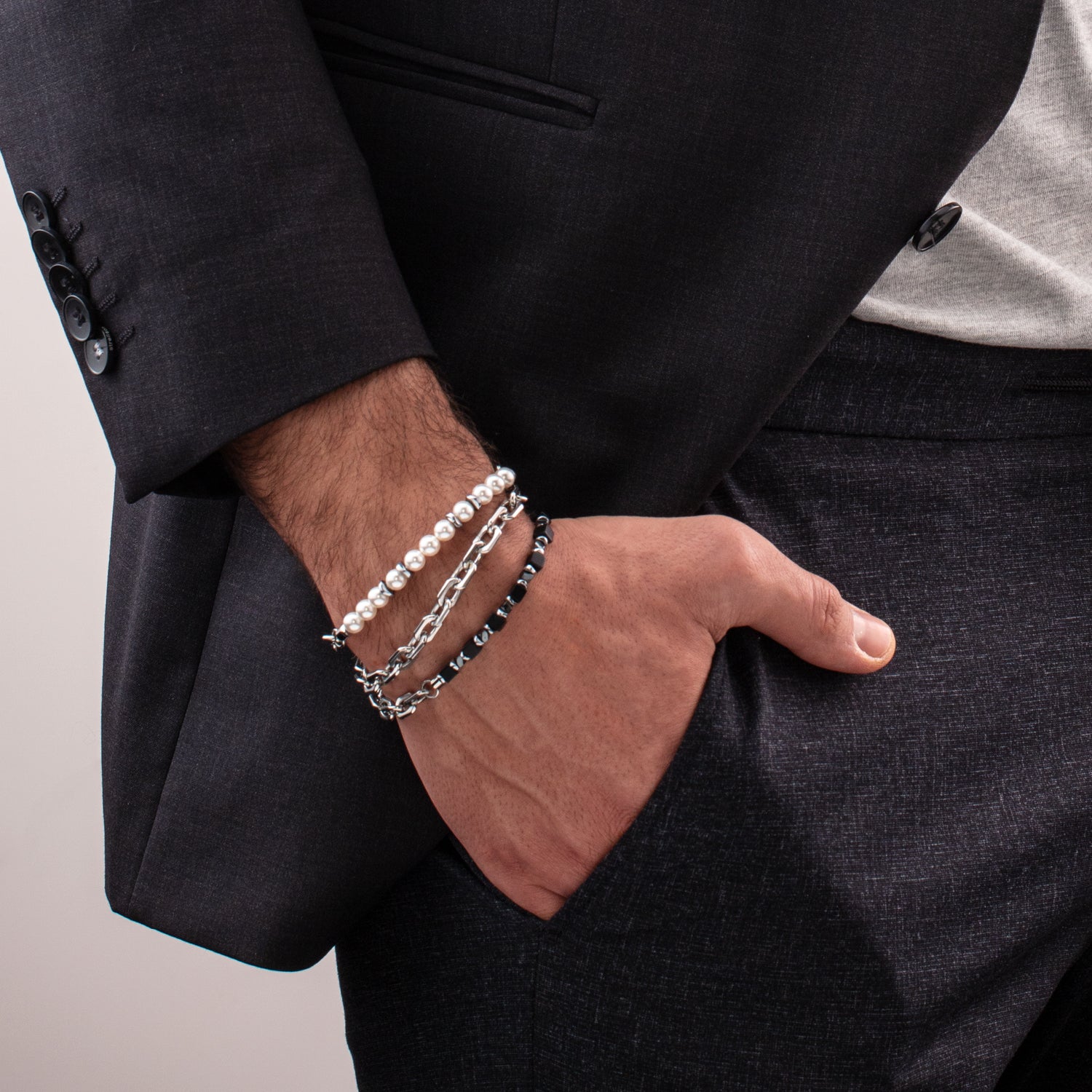 coeur-de-lion-geocube-armband-cubes-fusion-link-chain-schwarz image 3