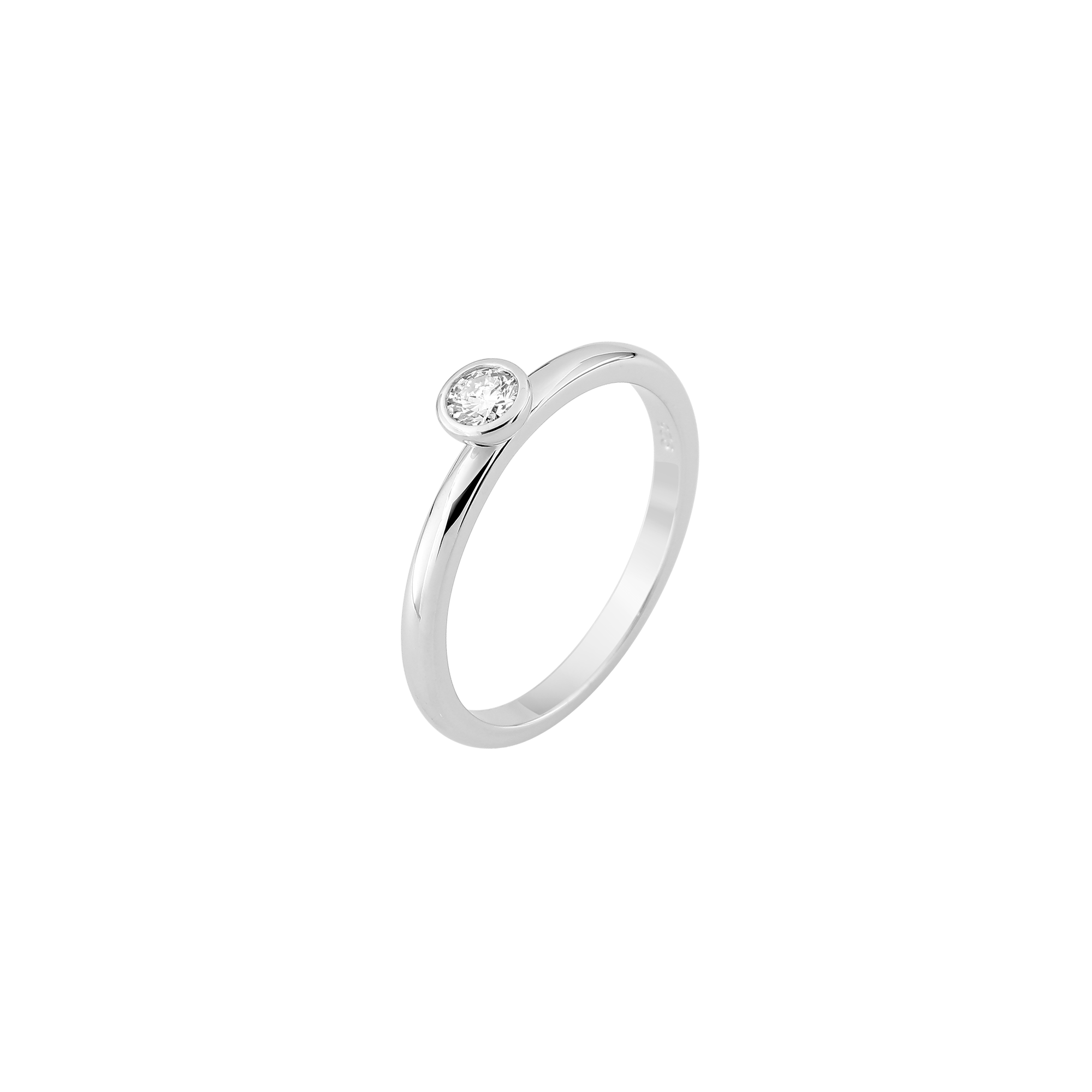 xenox-zarge-classic-ring-925-sterlingsilber-mit-lab-grown-diamonds image 2